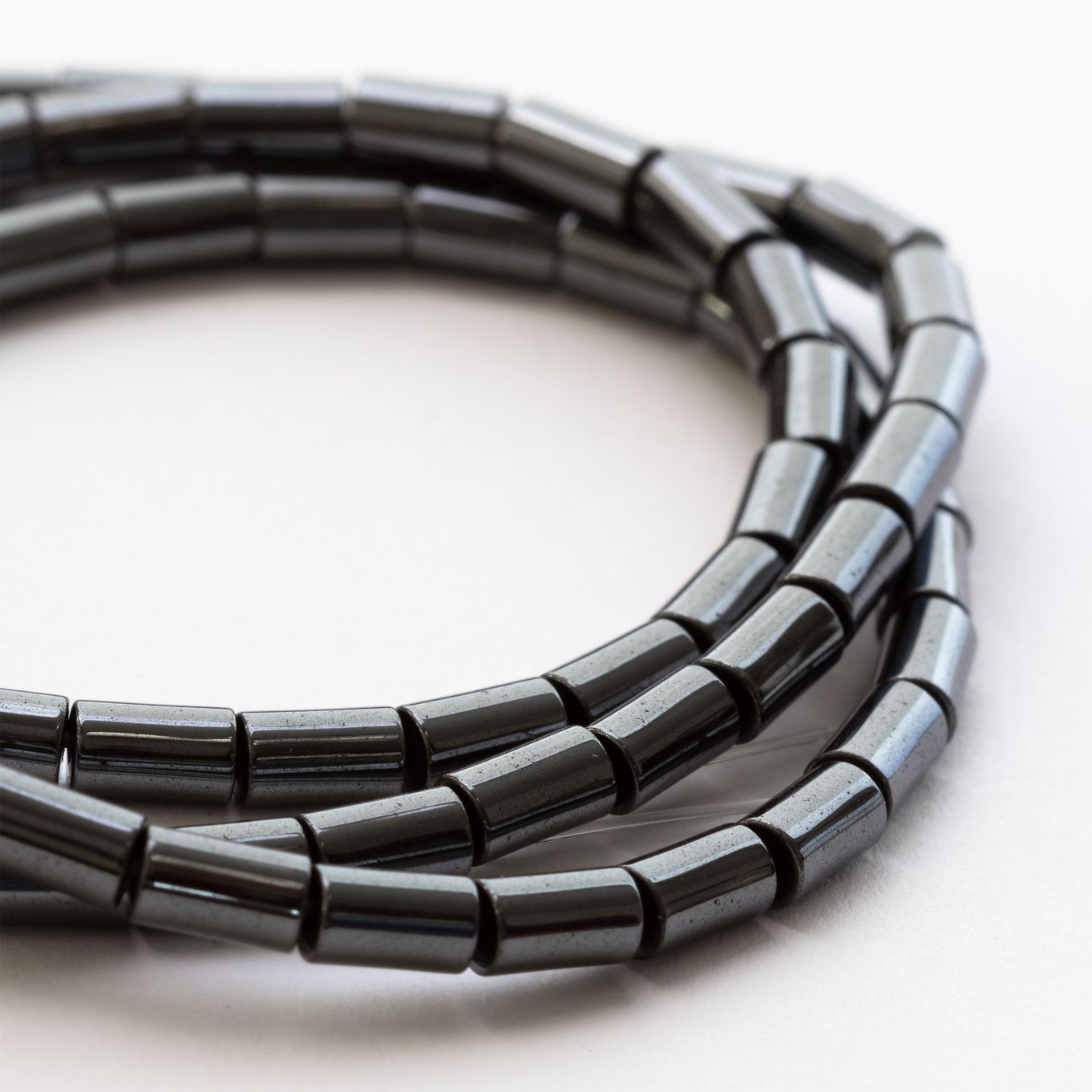 50 - 6x6mm Barrel-Shaped Magnetic Hematite Beads-13790106