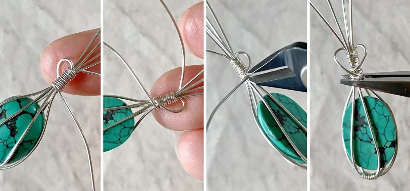 Wire Wrapped Bezel for Cabochons