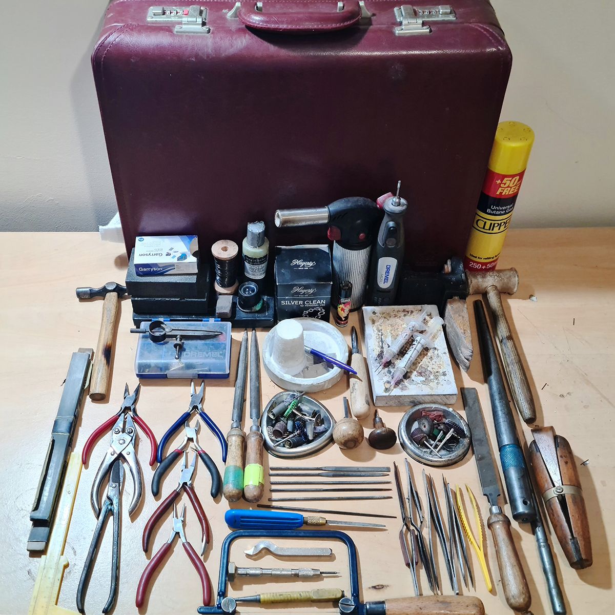 Jewelers Hand Tool Kit With Box 