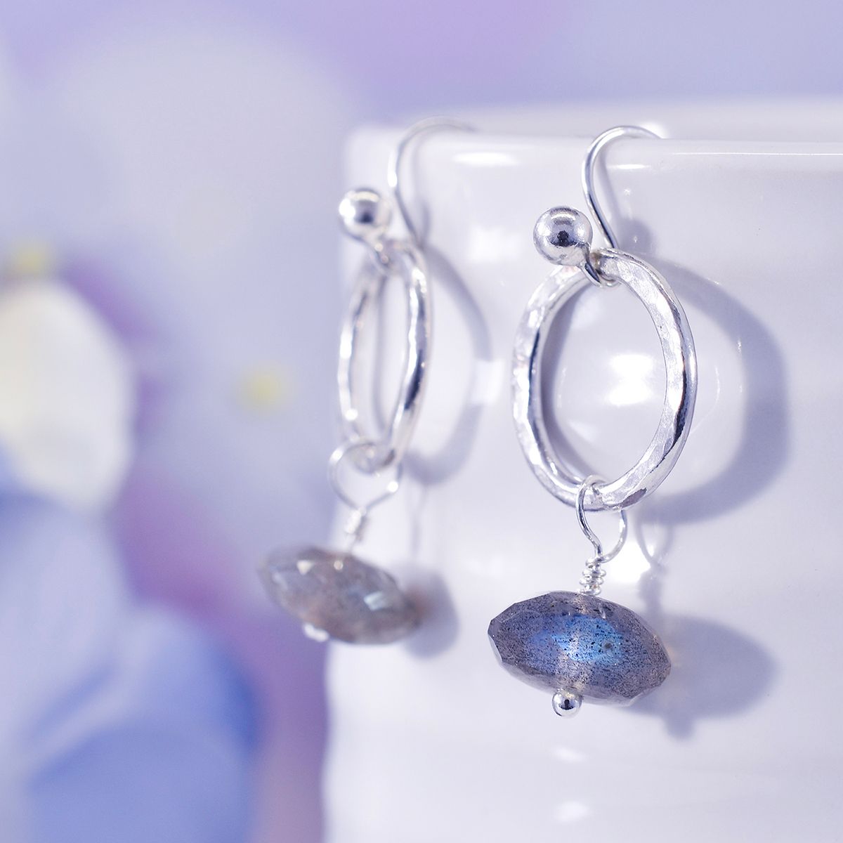 Soldered Circle Hoop Earrings With Beads Tutorial