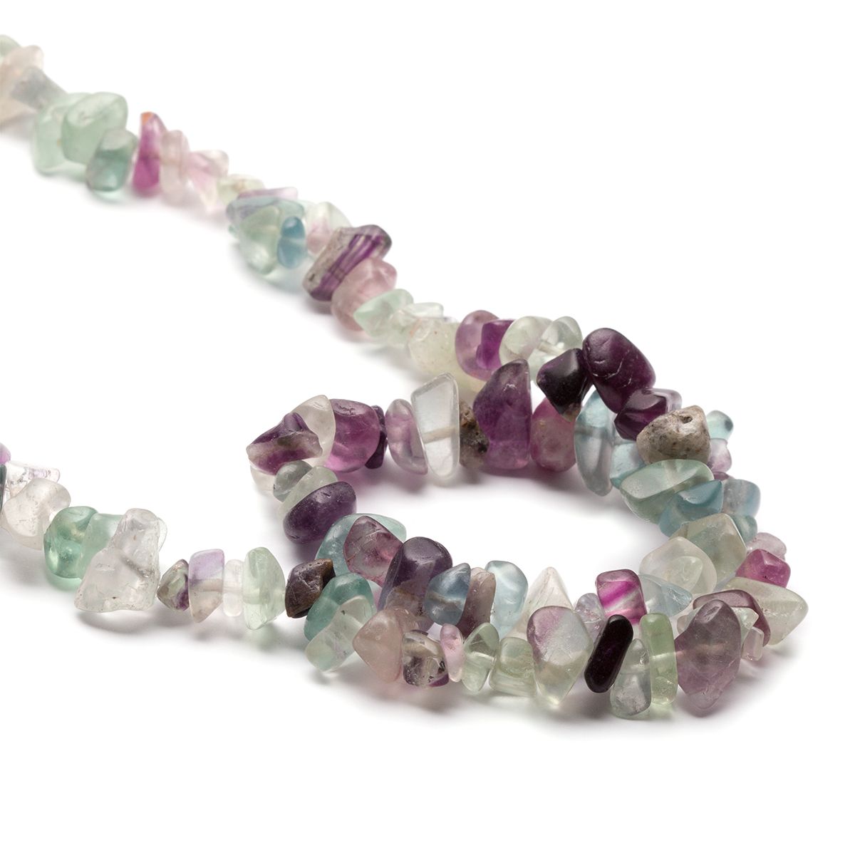 Rainbow Fluorite Chip Beads