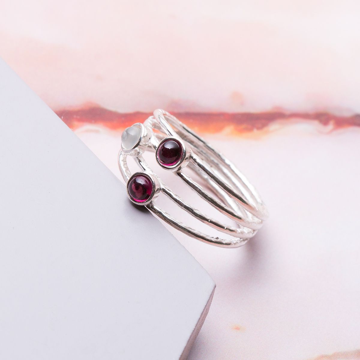 Garnet & Moonstone Ring Kit