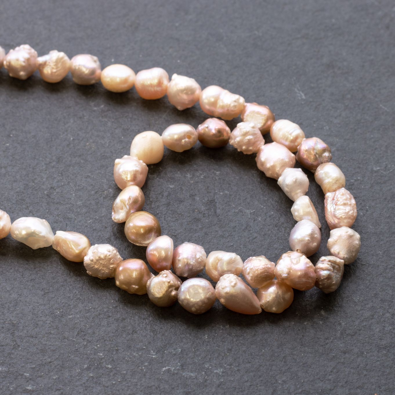 Natural Rose Quartz Bead Necklace