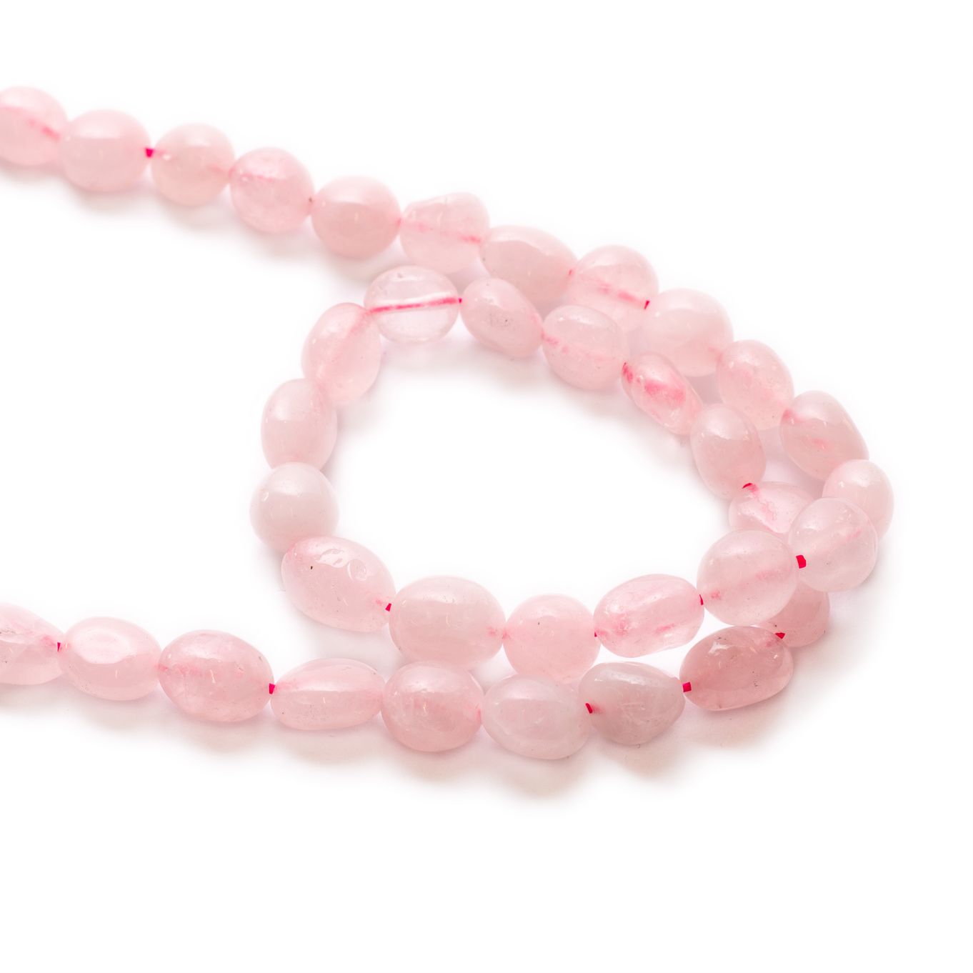 Rose Quartz Nugget Beads - Approx From 8mm
