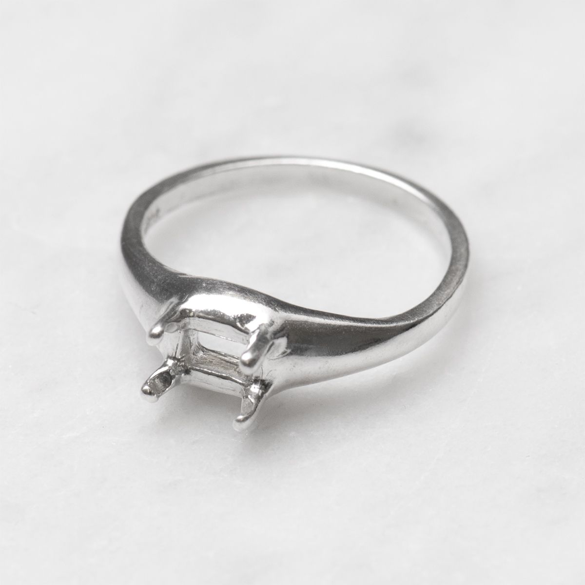 Sterling silver ring mount sale