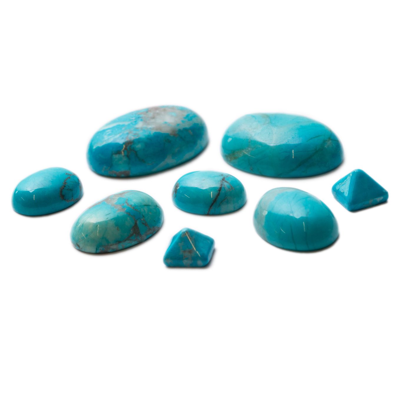 'Turquoise' Howlite Cabochons