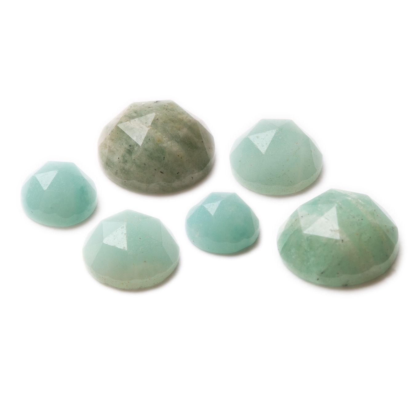 Amazonite Rose Cut Cabochons