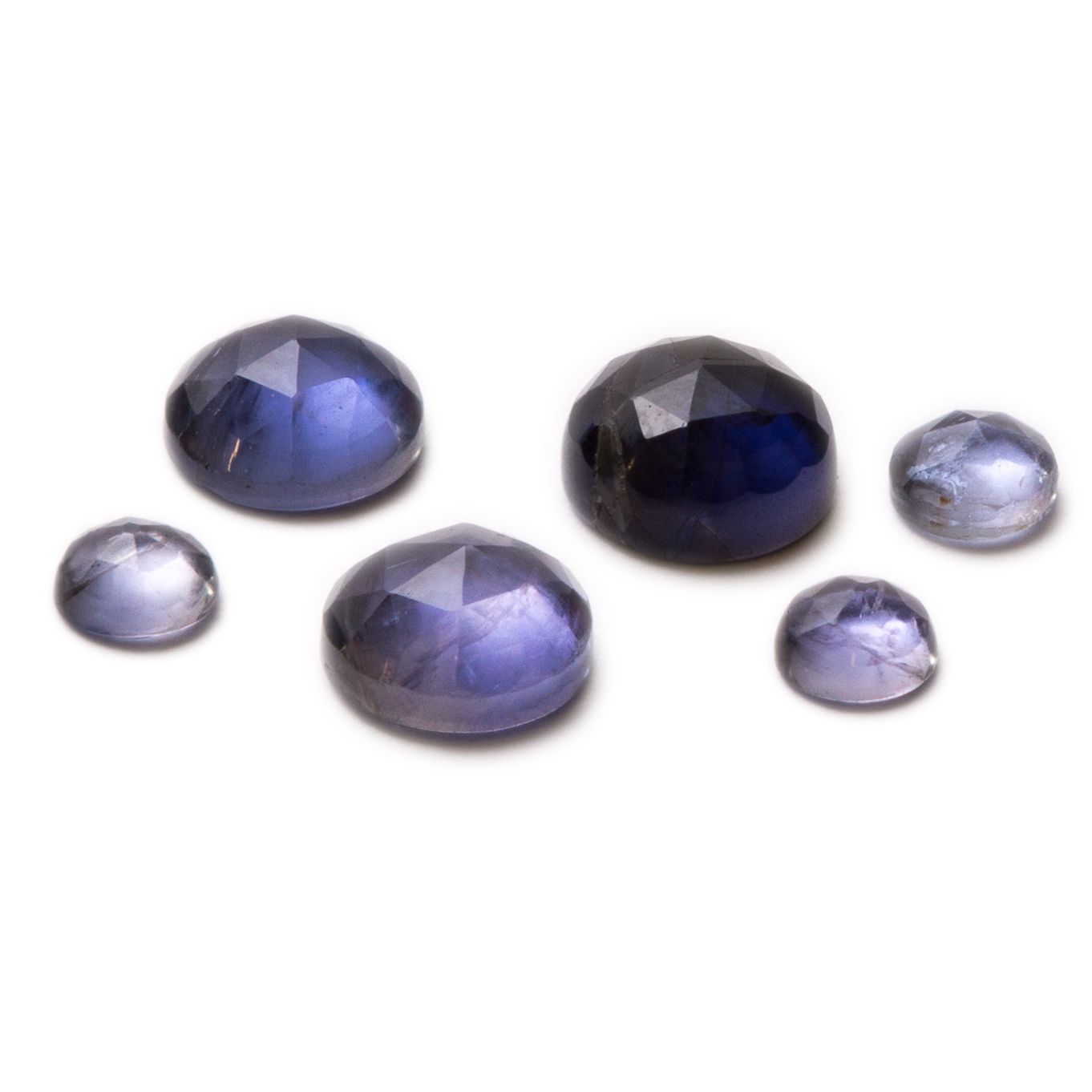 Iolite Rose Cut Cabochons