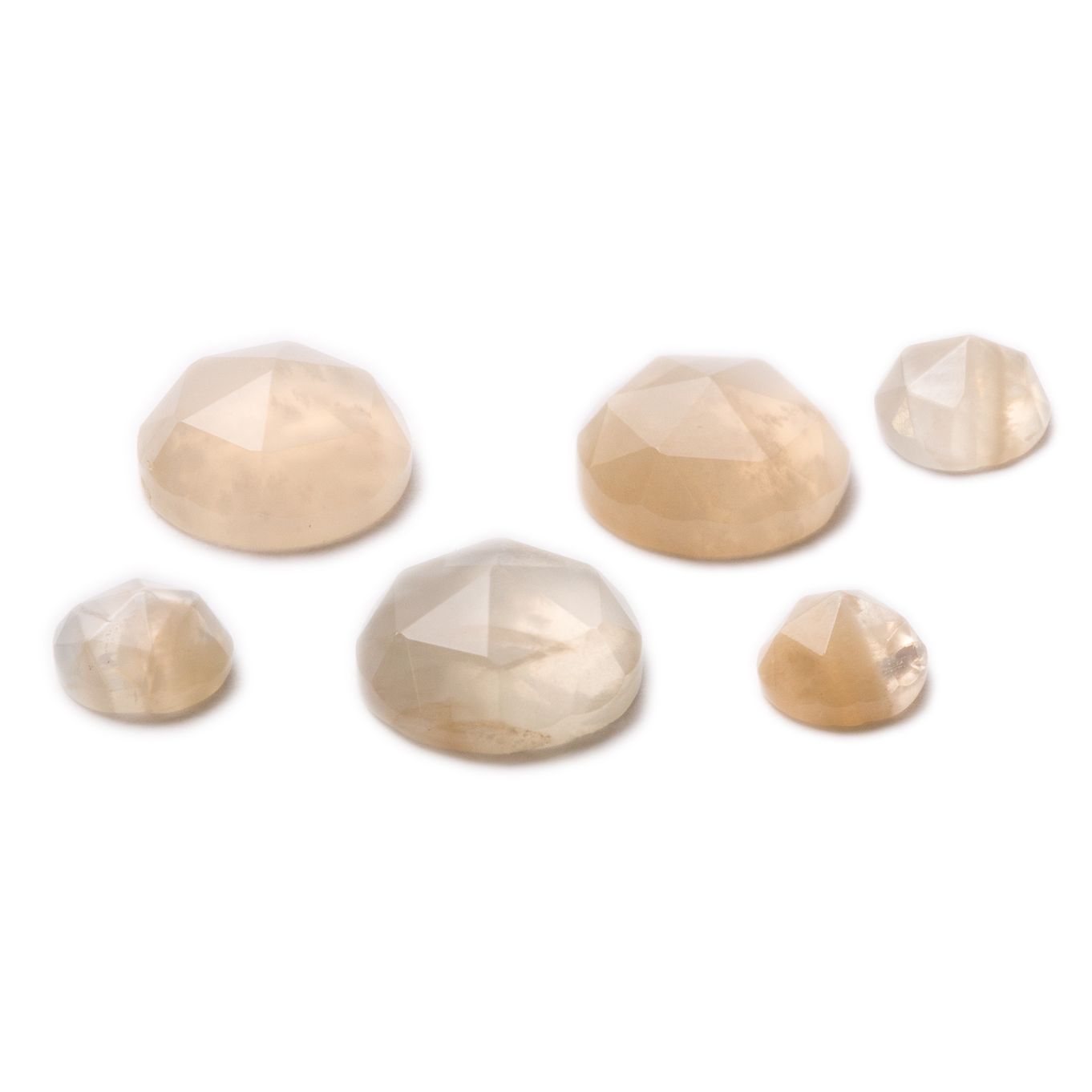 Moonstone Rose Cut Cabochons