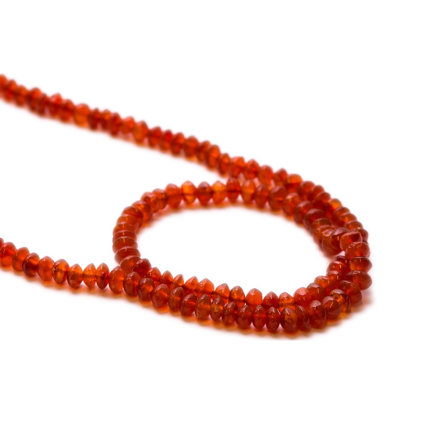 Carnelian Rondelle Beads - Approx From 4mm