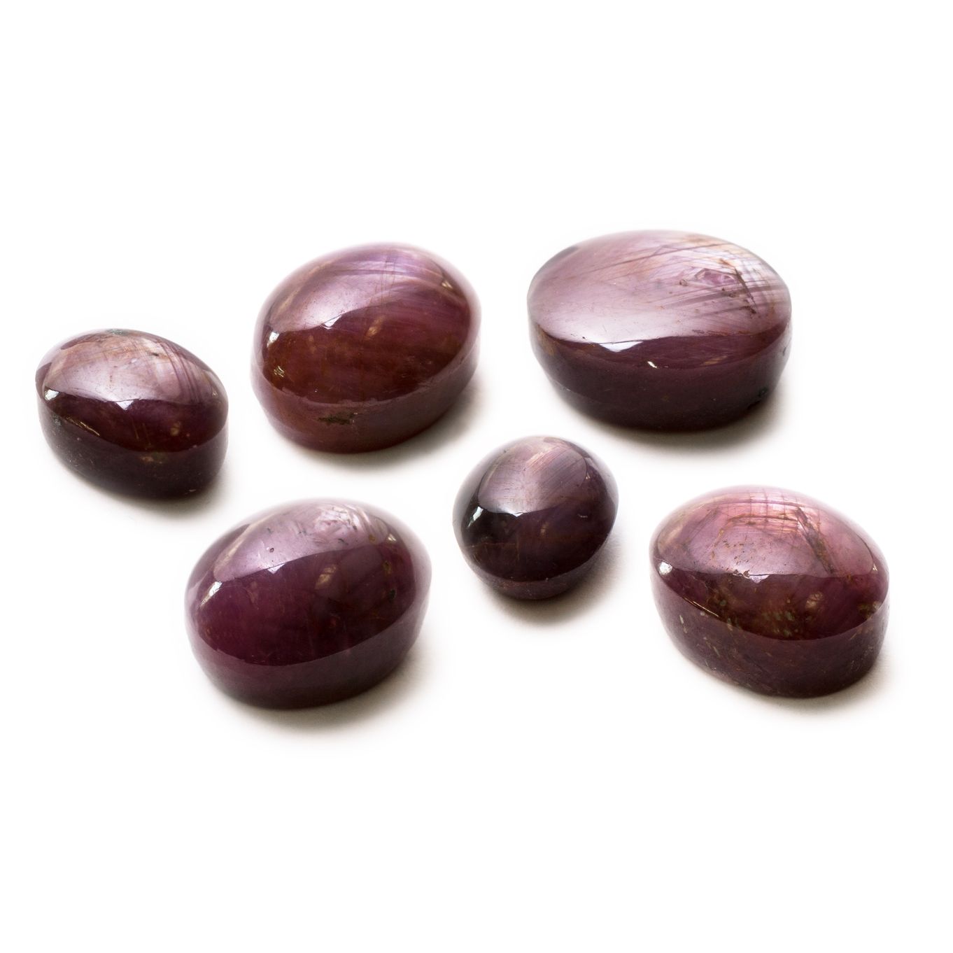Ruby Star Cabochon Stones