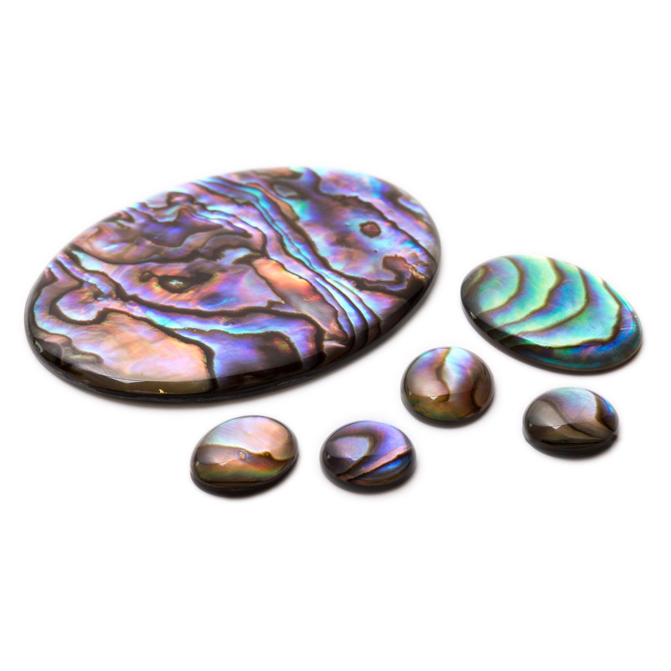 Natural Paua Shell Cabochons