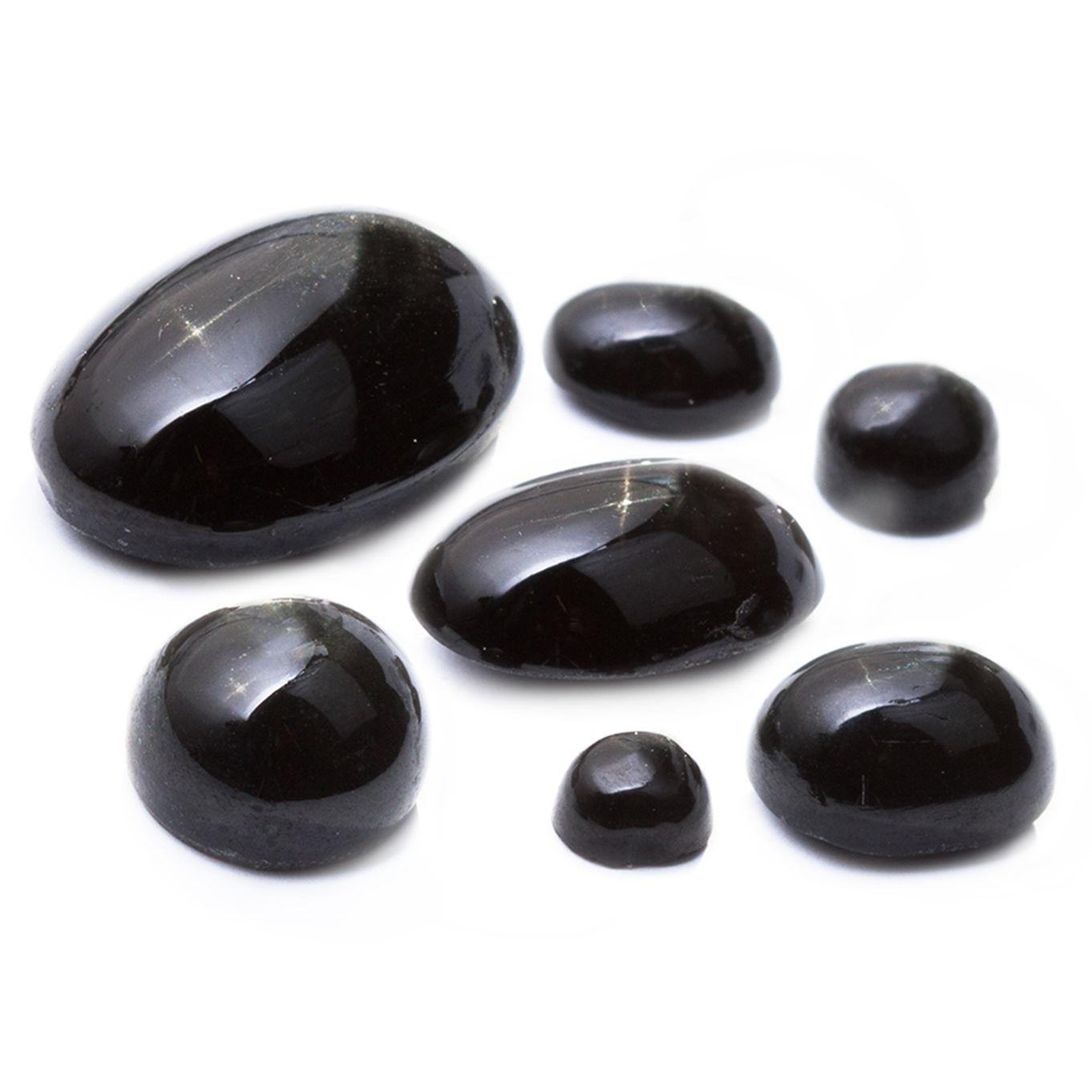 Diopside 4 Ray Star Cabochons