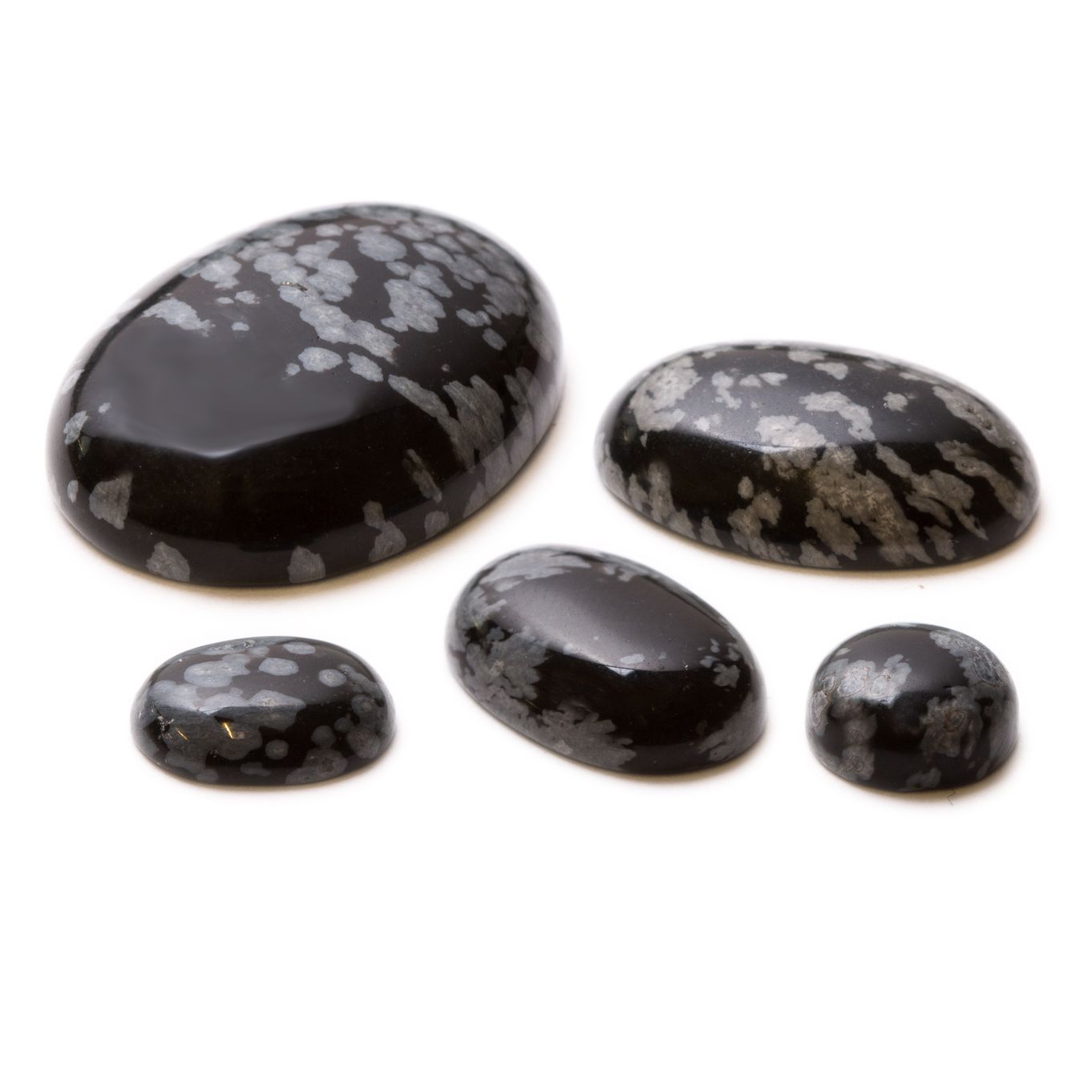 Snowflake Obsidian Cabochons