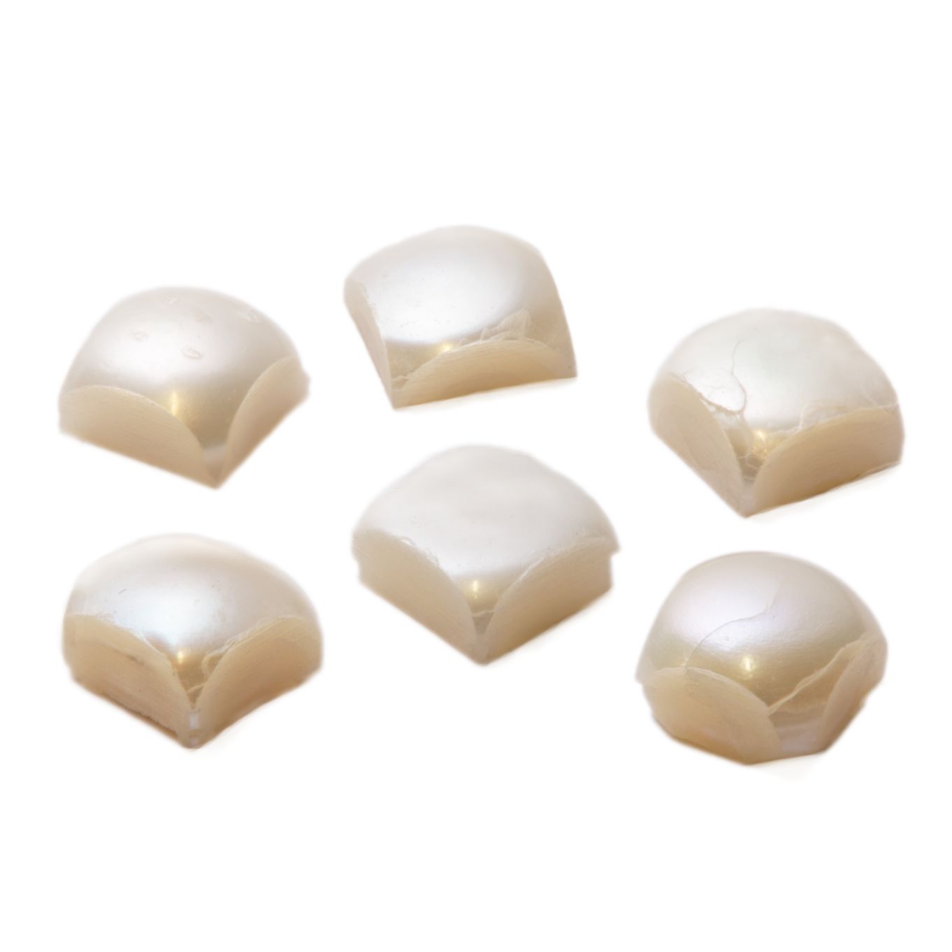Cultured Freshwater White Pearl Cabochons