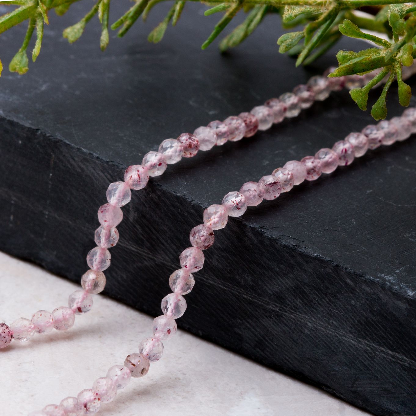 Strawberry deals quartz necklace