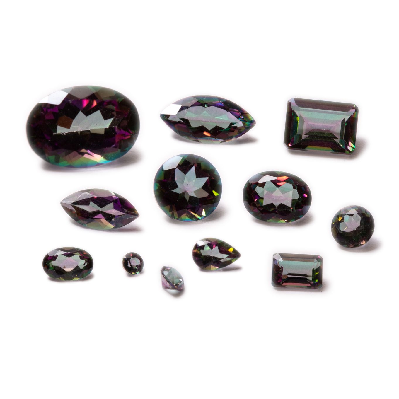 Mystic Fire Topaz Faceted Stones
