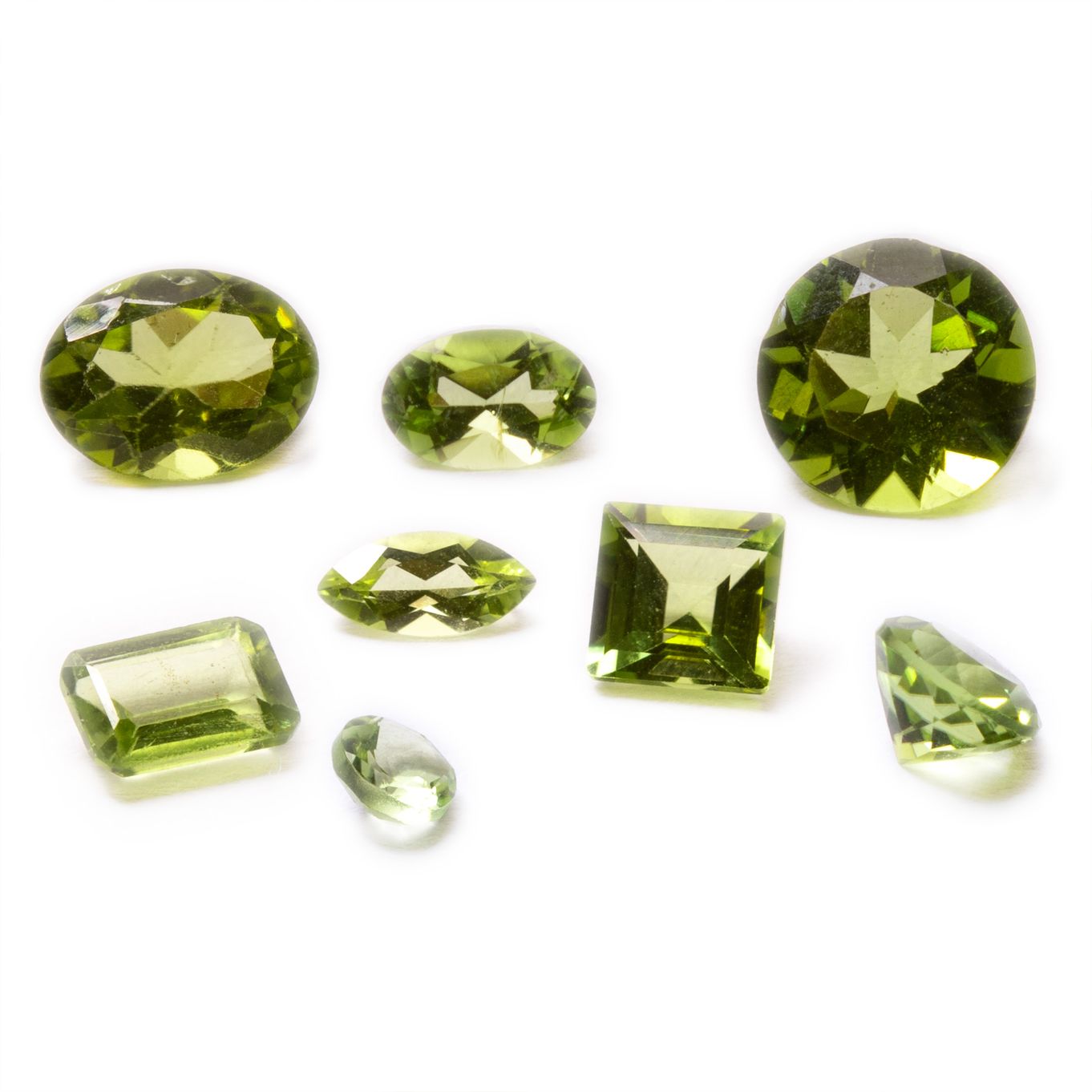 Peridot Faceted Stones