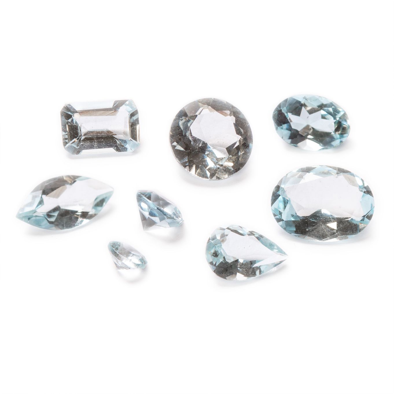 Aquamarine A Quality Faceted Stones