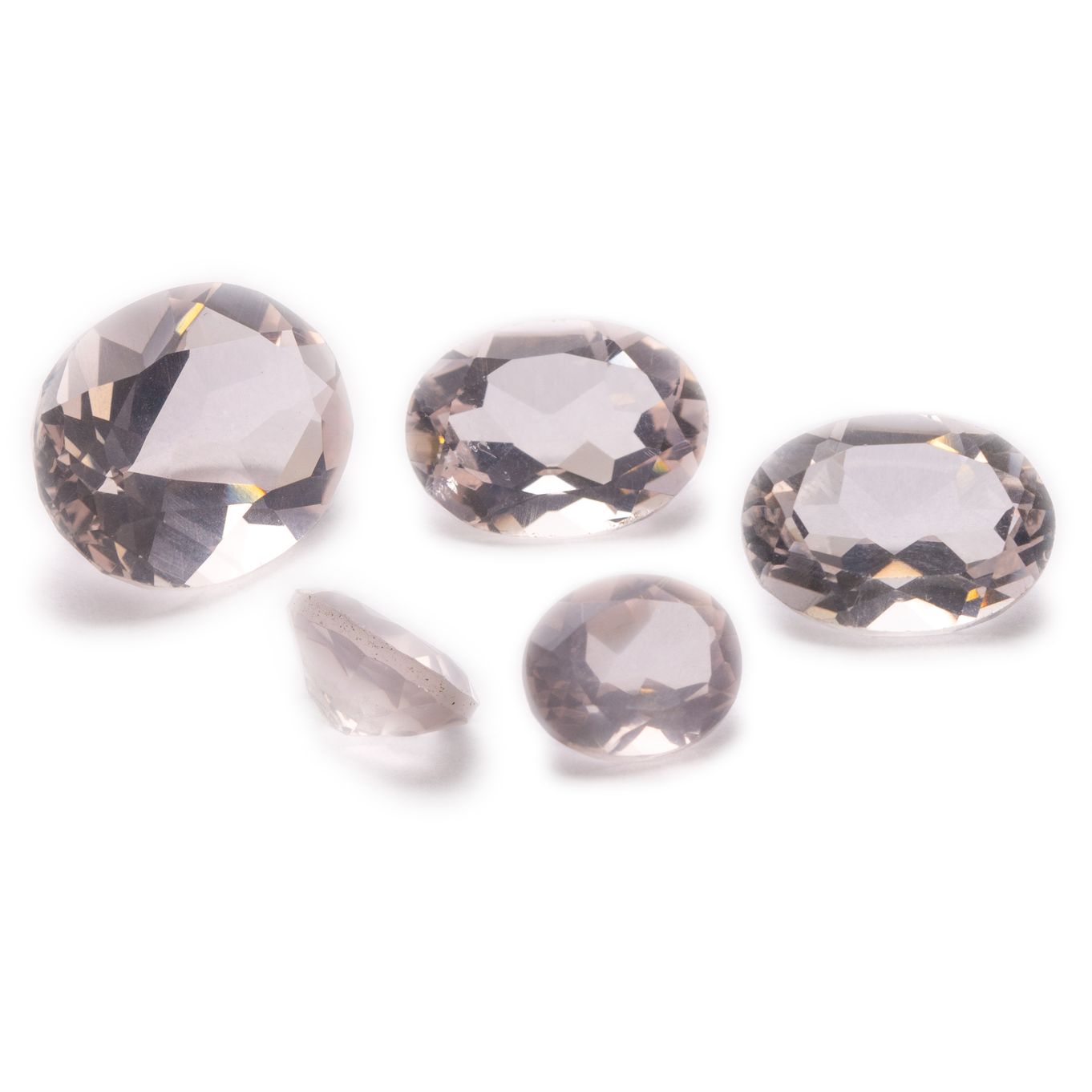 Rose Quartz Faceted Stones