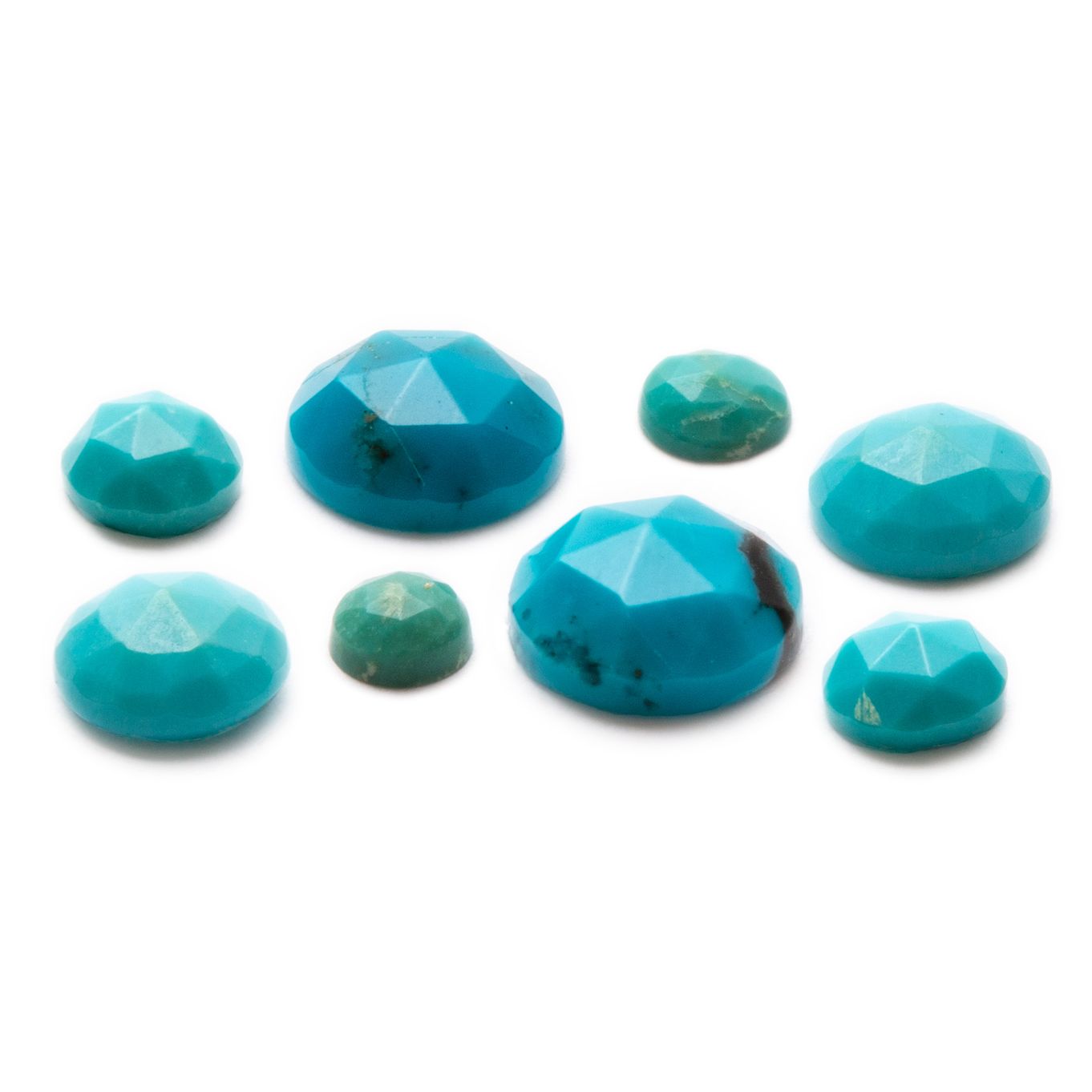 Turquoise Rose Cut Cabochons