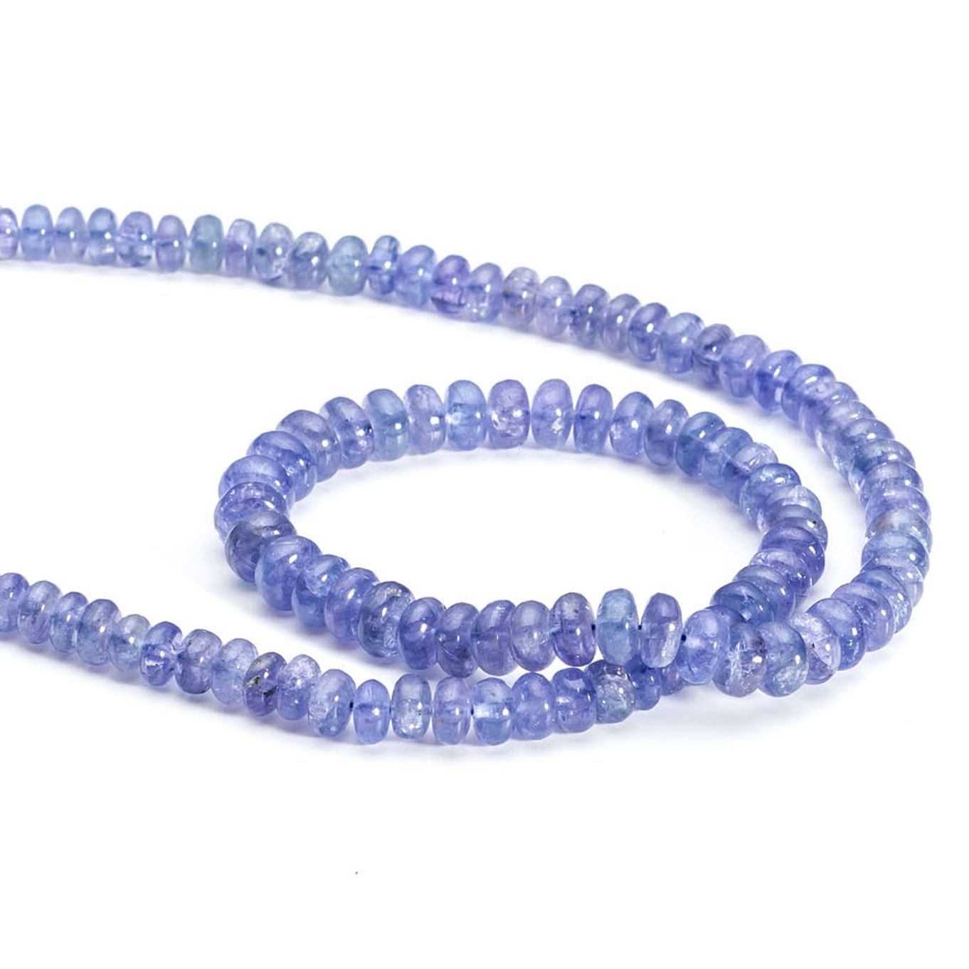 Natural Tanzanite cheapest Smooth Rondelle Beads, 71 Cts, MM Size, Tanzanite Rondelle Necklace, Quality Gemstone, Blue Tanzanite, SKU#BCI6004