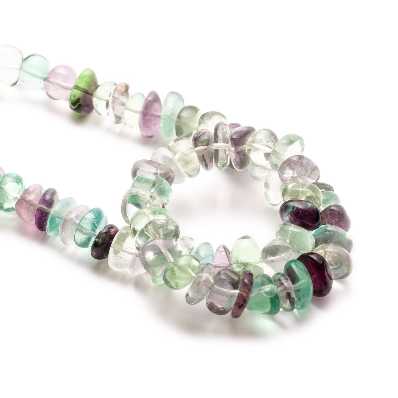 Rainbow Fluorite Nugget Beads - Approx From 9mm