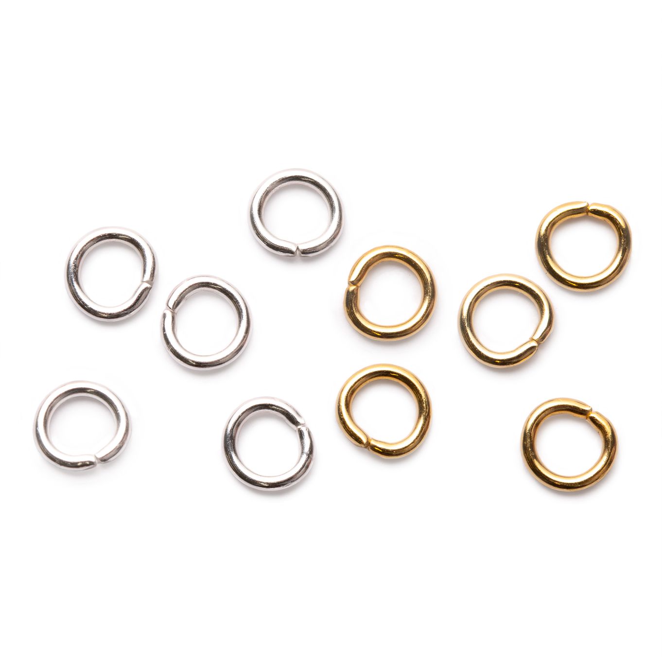 Plated 5mm Round Jump Rings (Pack of 50)