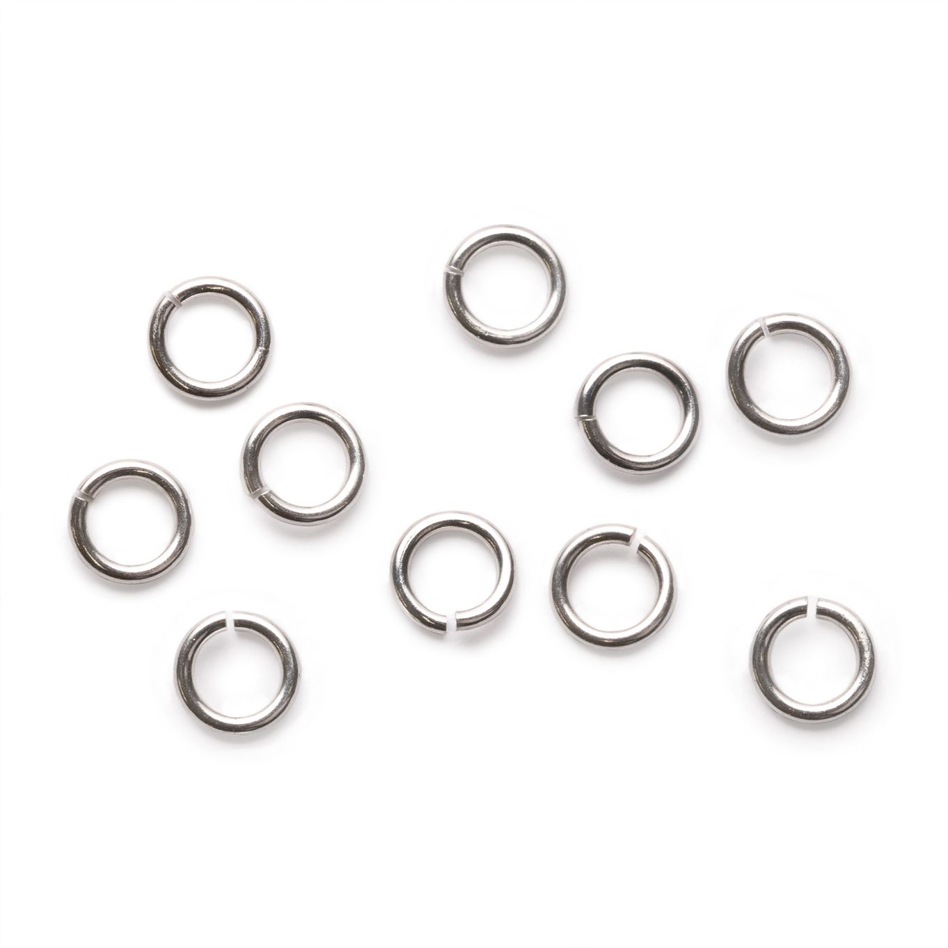 Sterling Silver 5mm Round Jump Rings (Pack of 10)