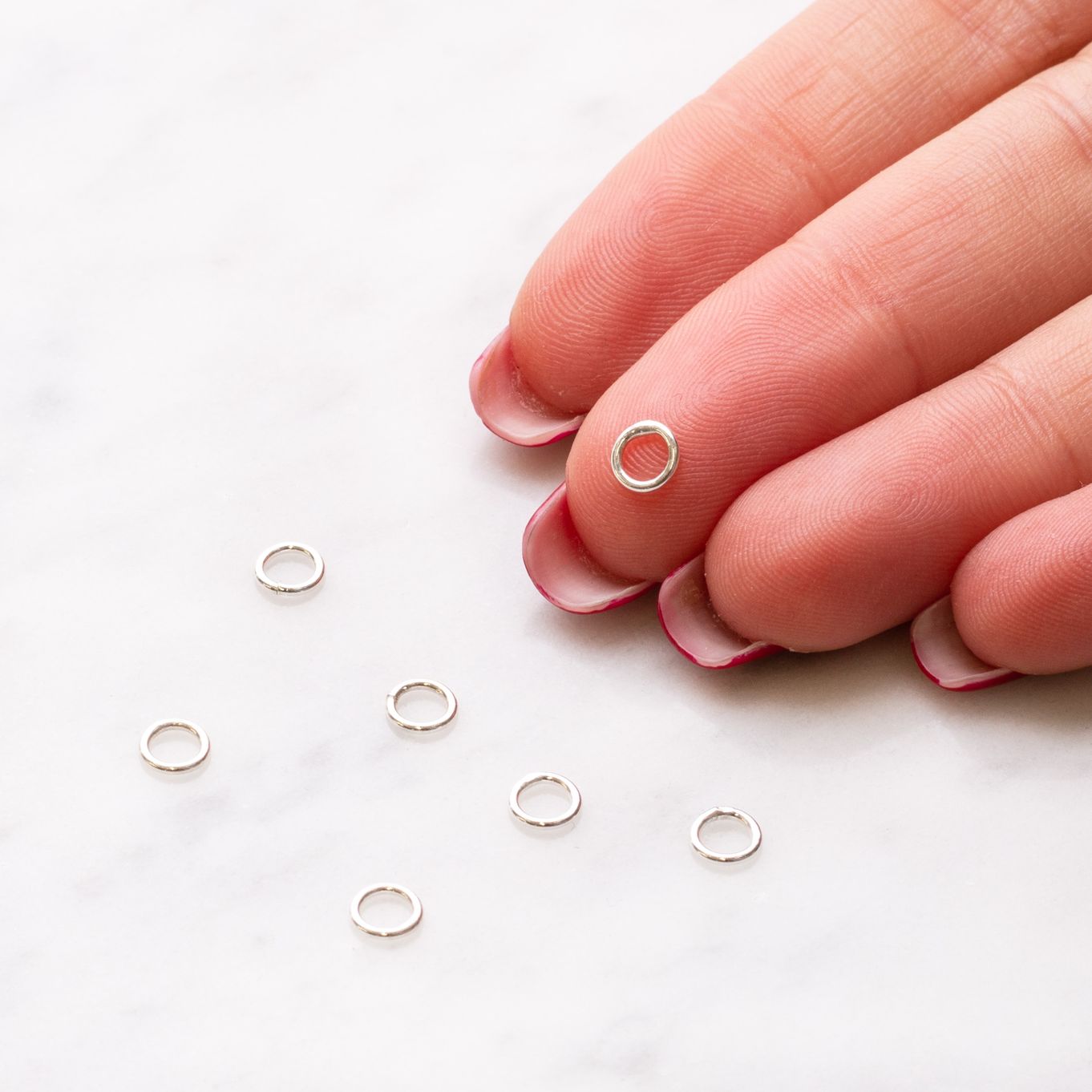 Sterling Silver 5mm Closed Jump Rings