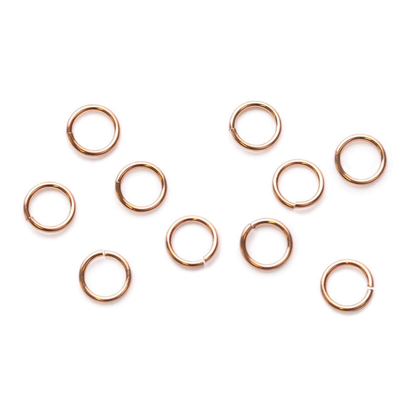Rose Gold Filled 5mm Round Jump Rings (Pack of 10)
