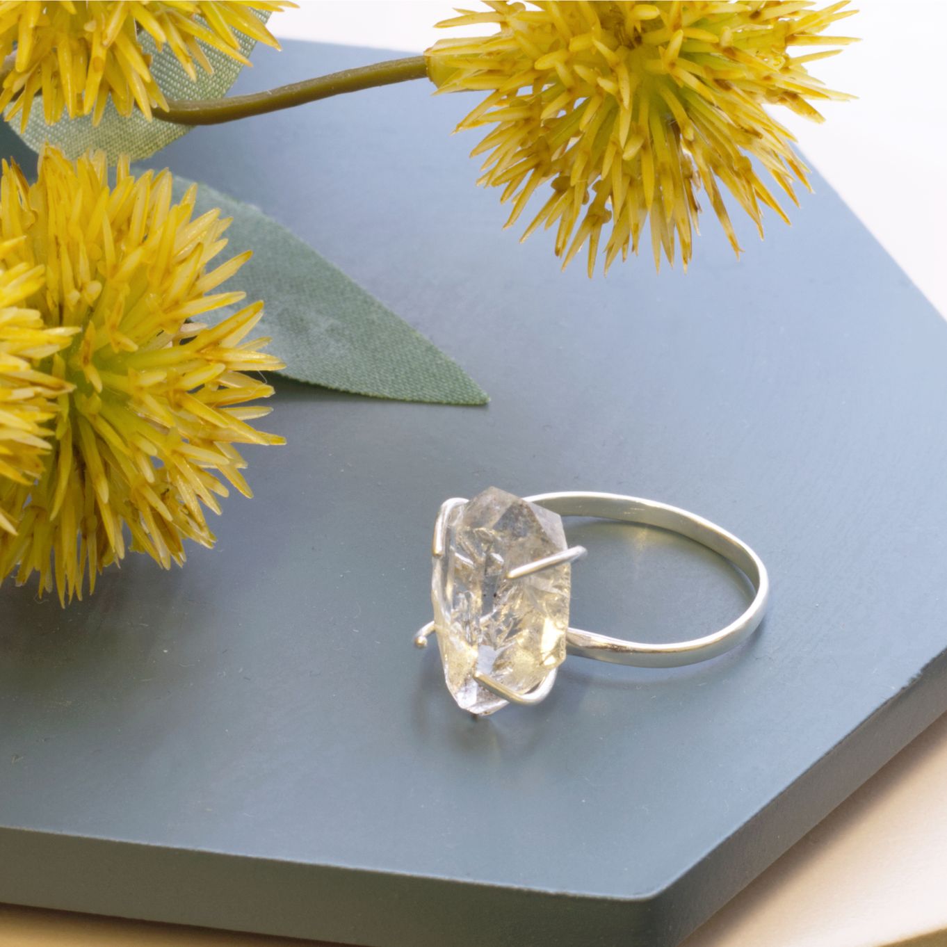 Hekimer 'Diamond' Crystal Ring