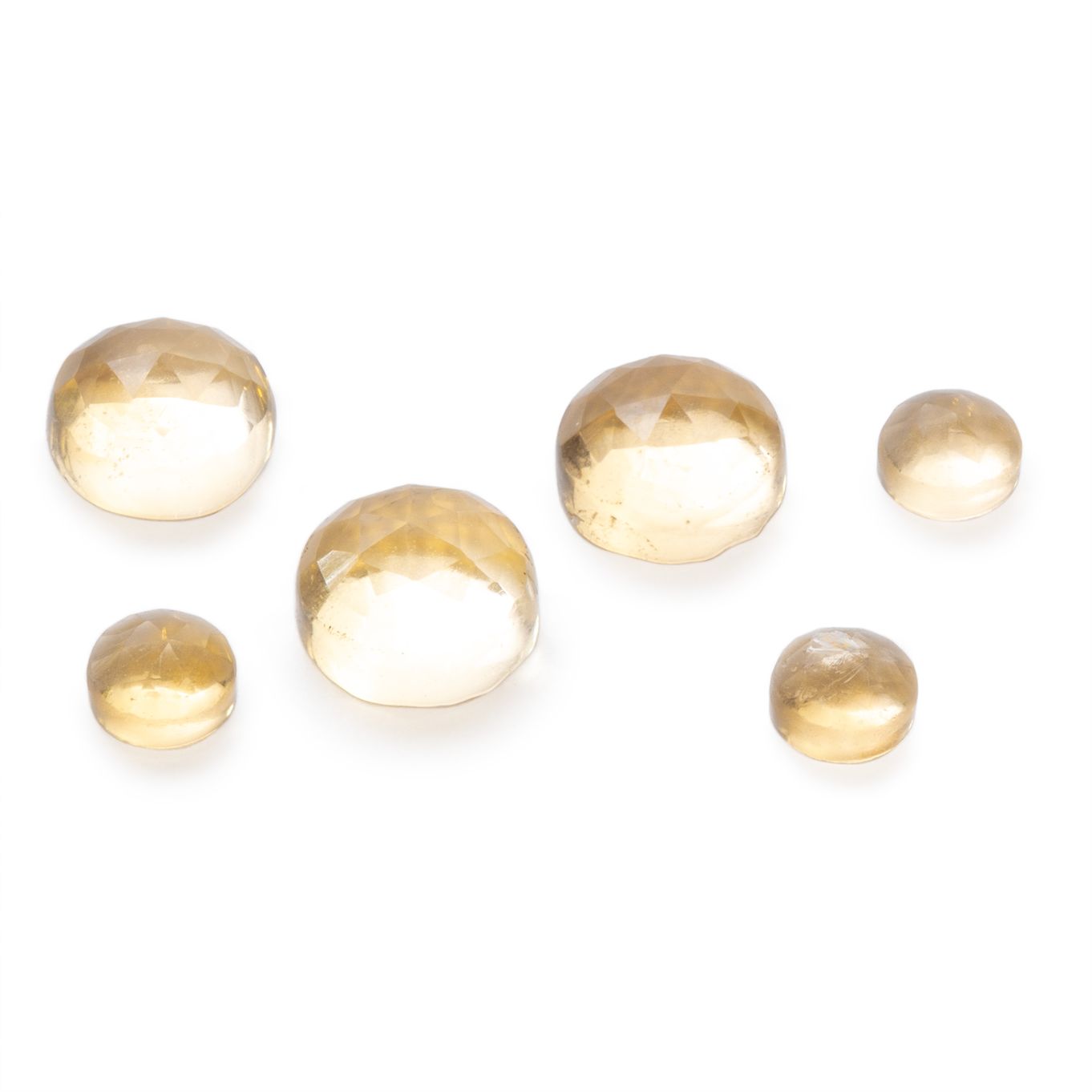 Citrine Rose Cut Cabochons | Kernowcraft