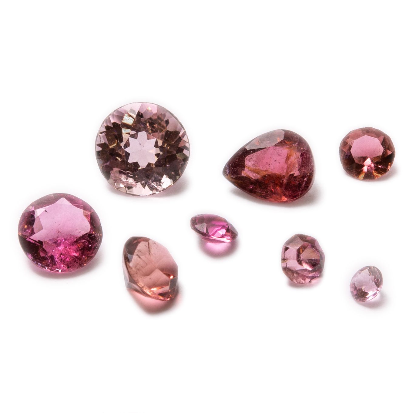 Pink Tourmaline Faceted Stones