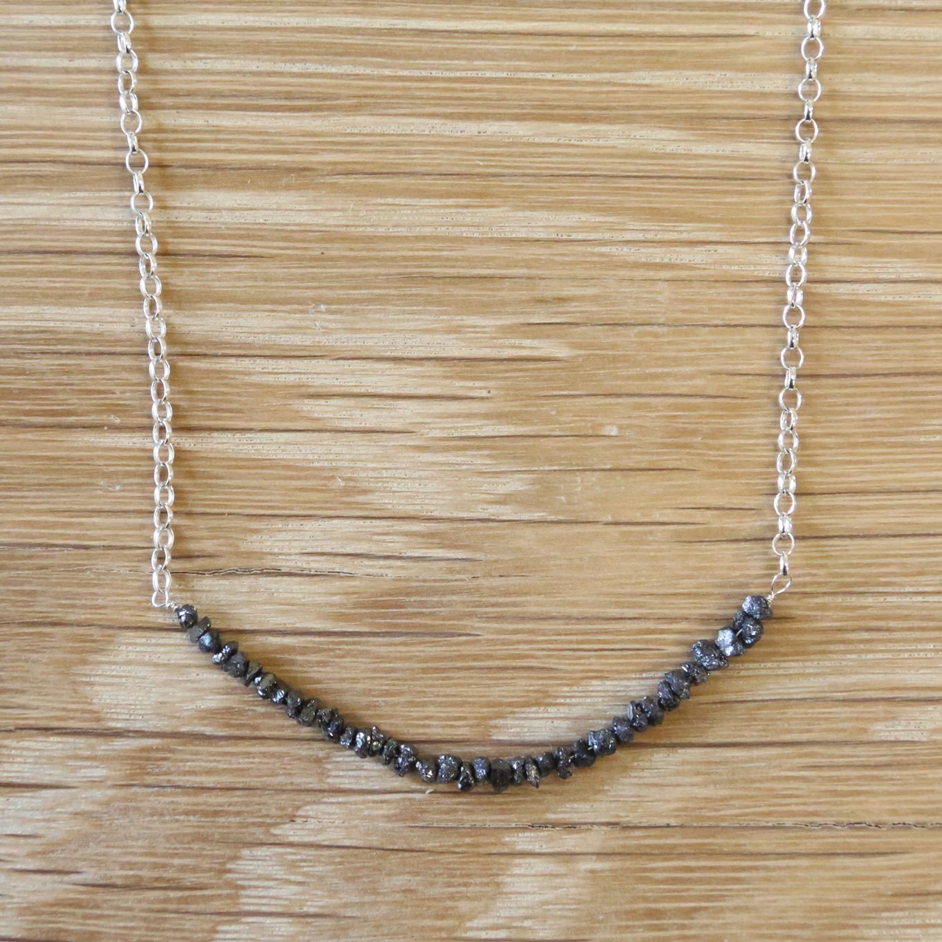 Black Diamond Natural Rough Nugget Beads
