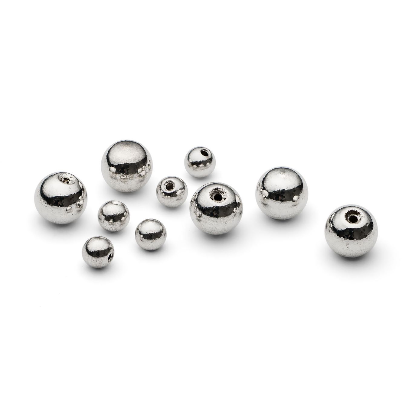 Memory Wire End Caps- Silver Plate