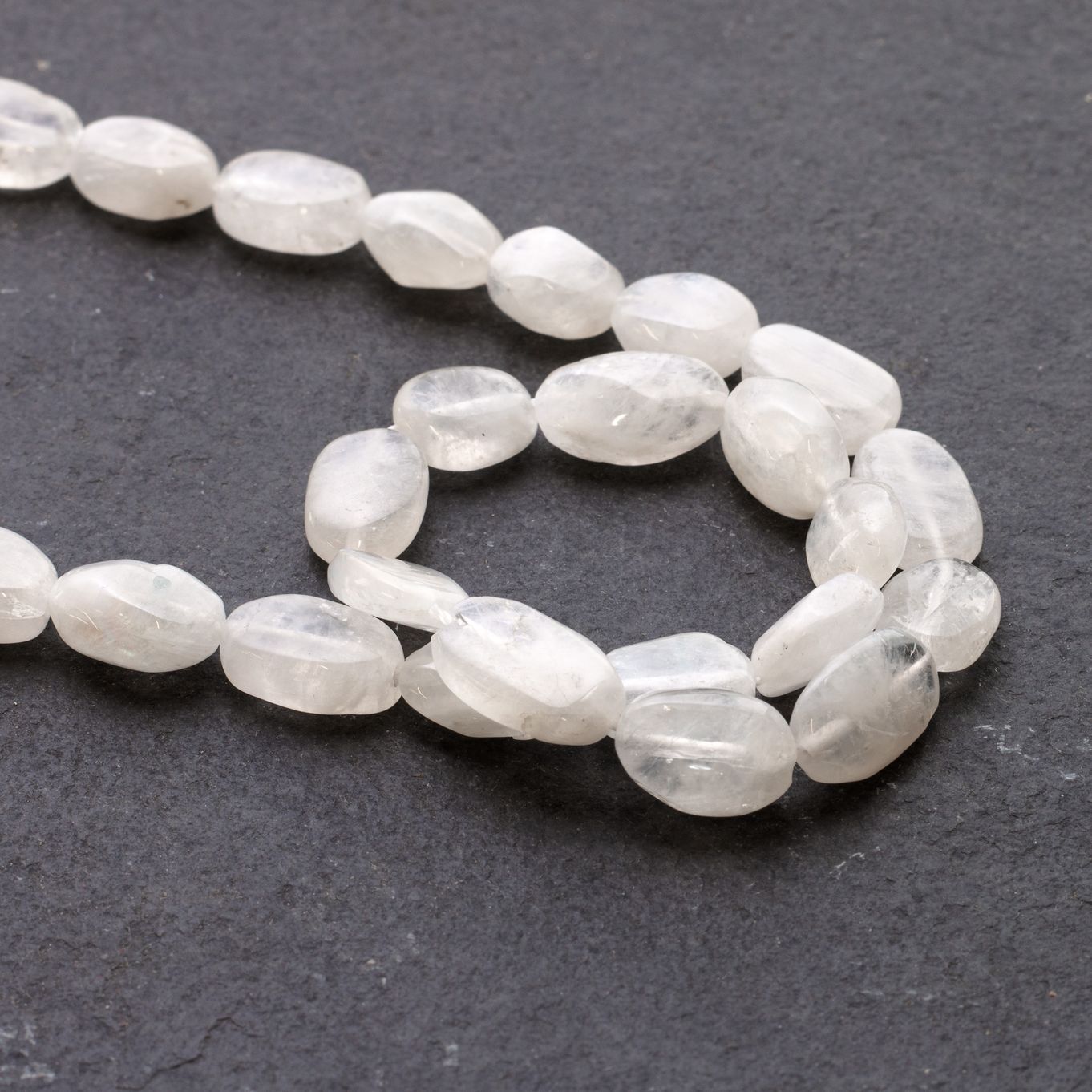 Grey Moonstone outlet Beads, Natural Moonstone Nugget Beads, Smooth Oval Shape Beads, Gemstone Beads, Jewelry Making Beads, Wholesale Beads