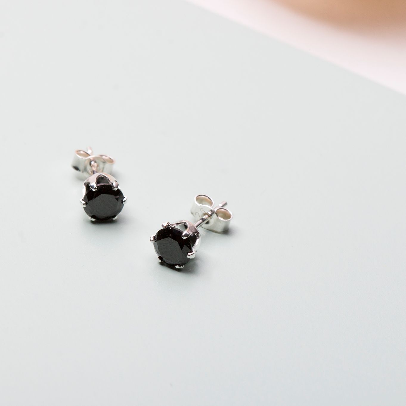Black Cubic Zirconia Snaptite Earrings