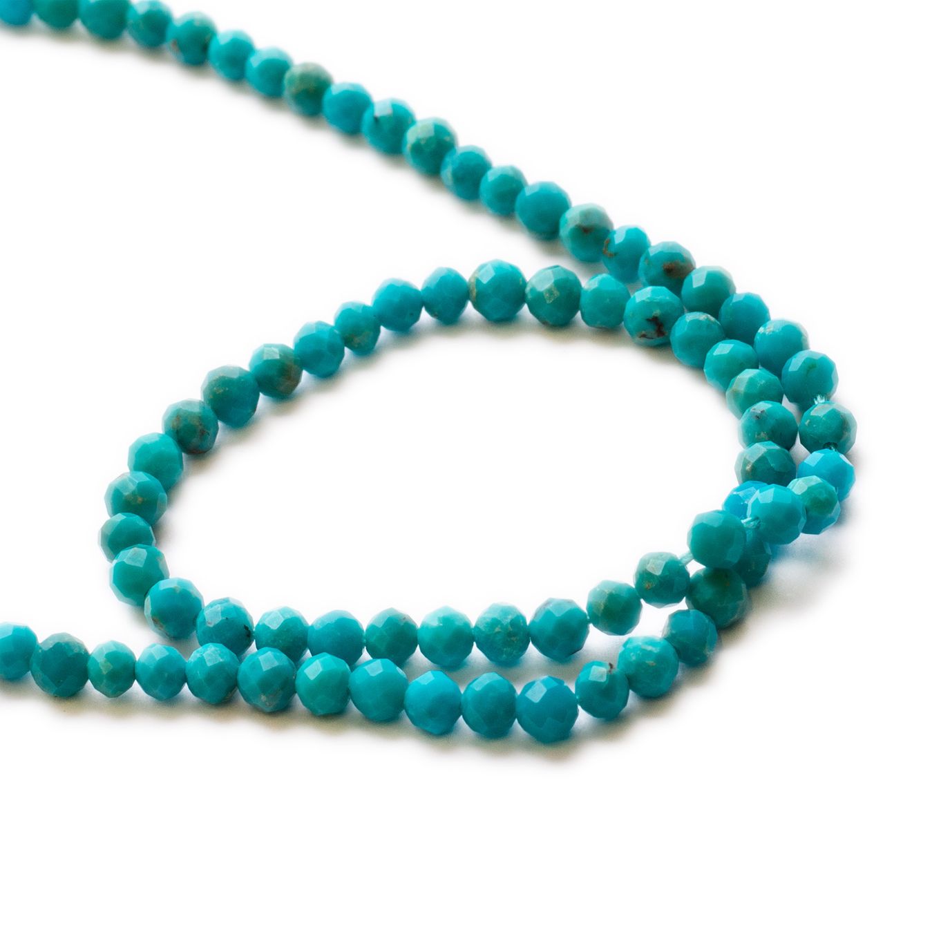 Turquoise Faceted Rondelle Shape Natural Beads Necklace, Super Top Turquoise Faceted Beads, Turquoise popular Rondelle(6-9mm) Beads Necklace