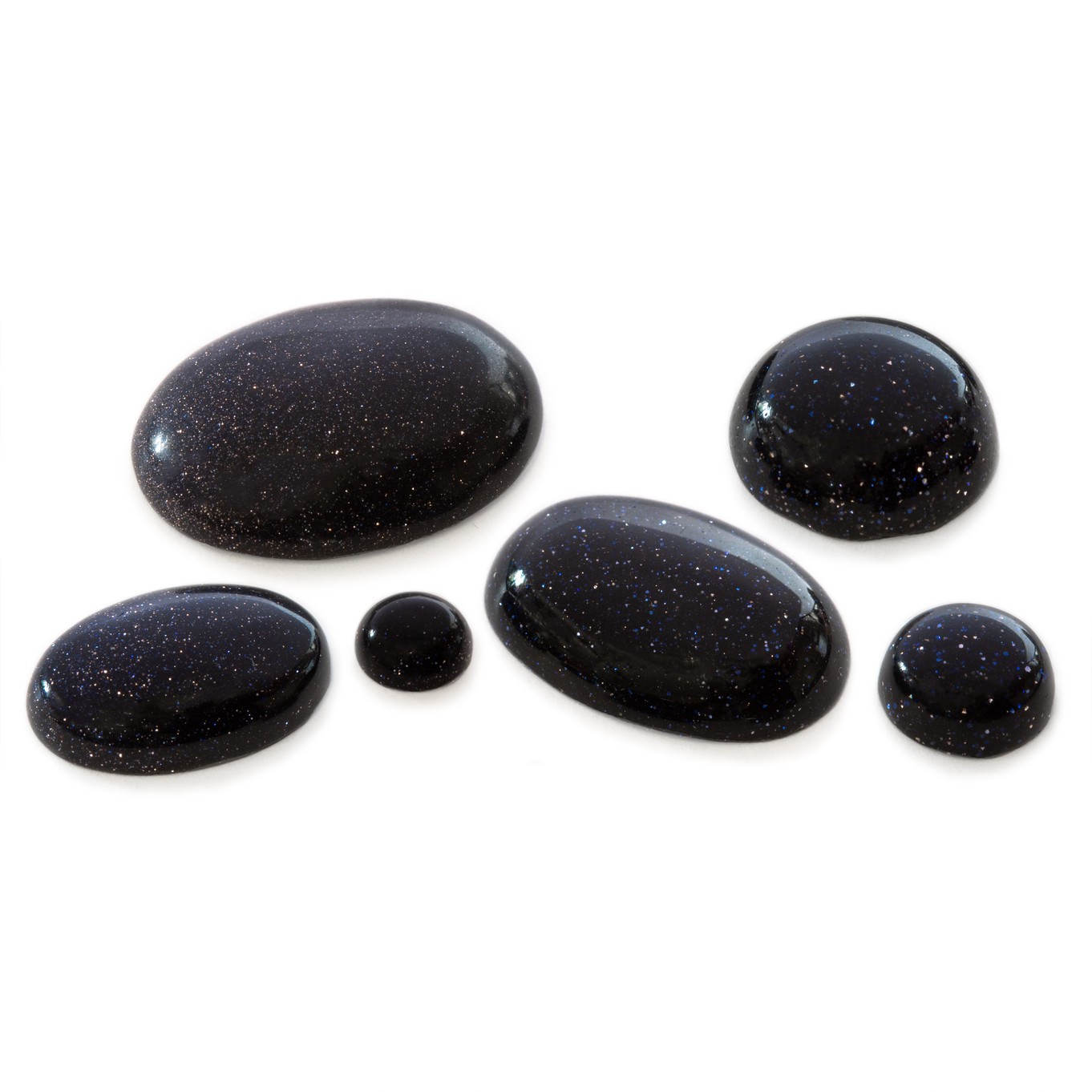 Blue Goldstone Cabochons