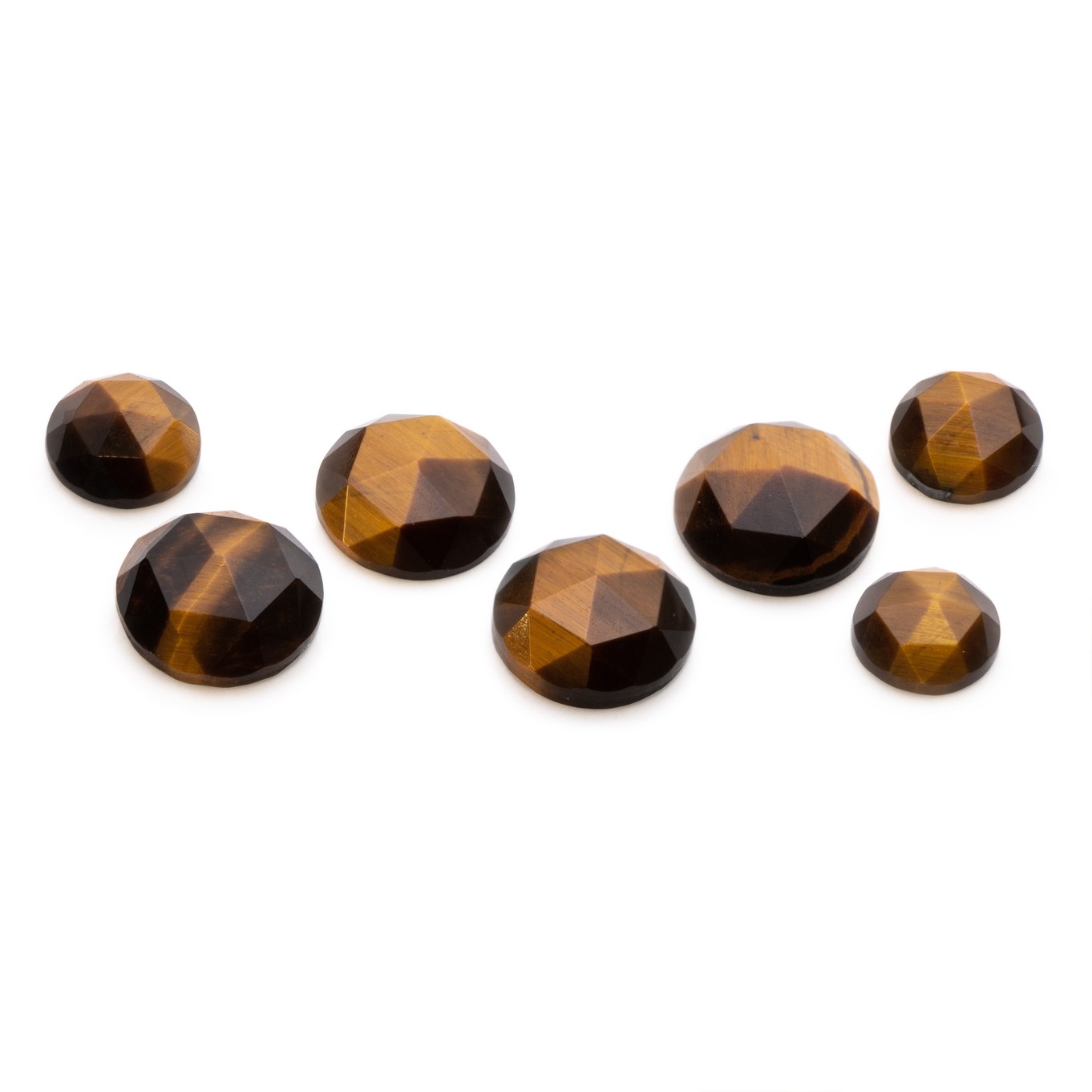 Golden Tiger's Eye Rose Cut Cabochons