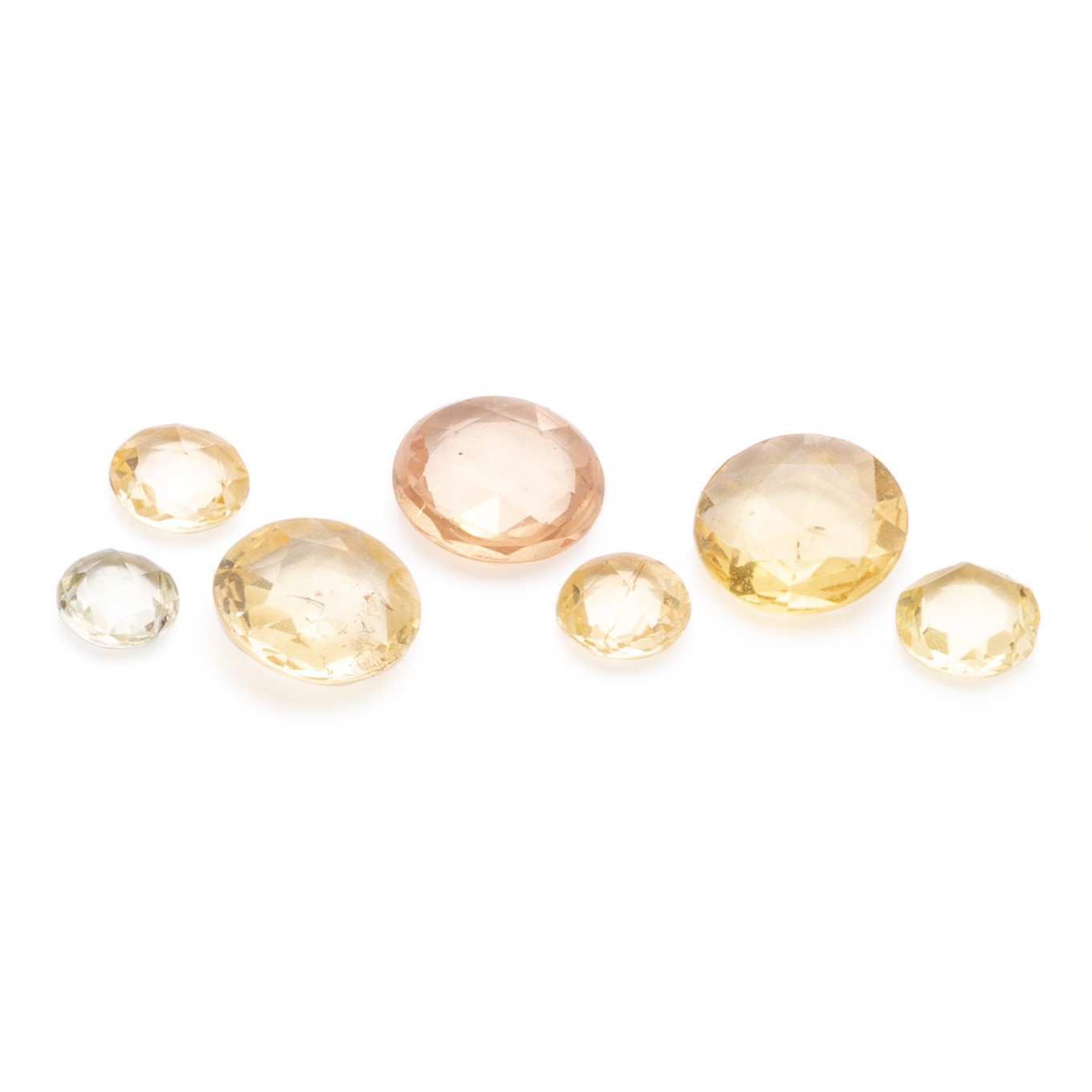 Yellow Sapphire Rose Cut Cabochons