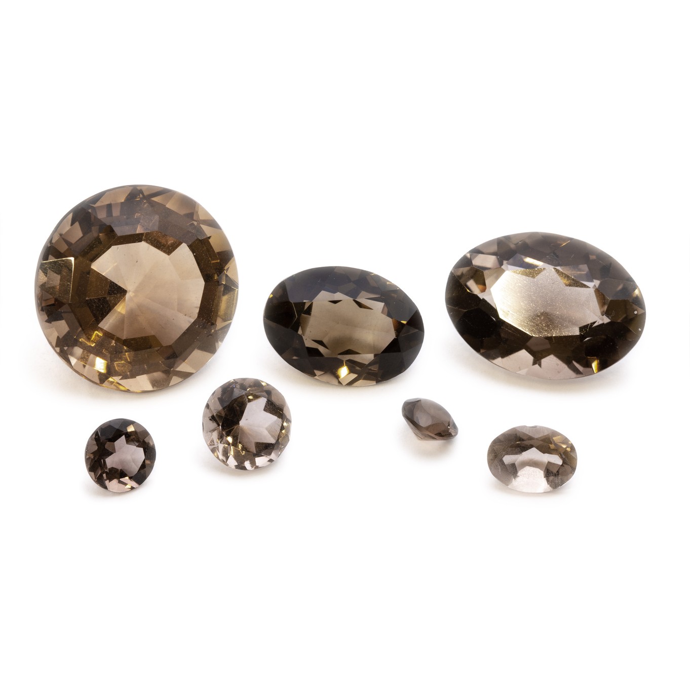 Smoky Quartz Faceted Stones