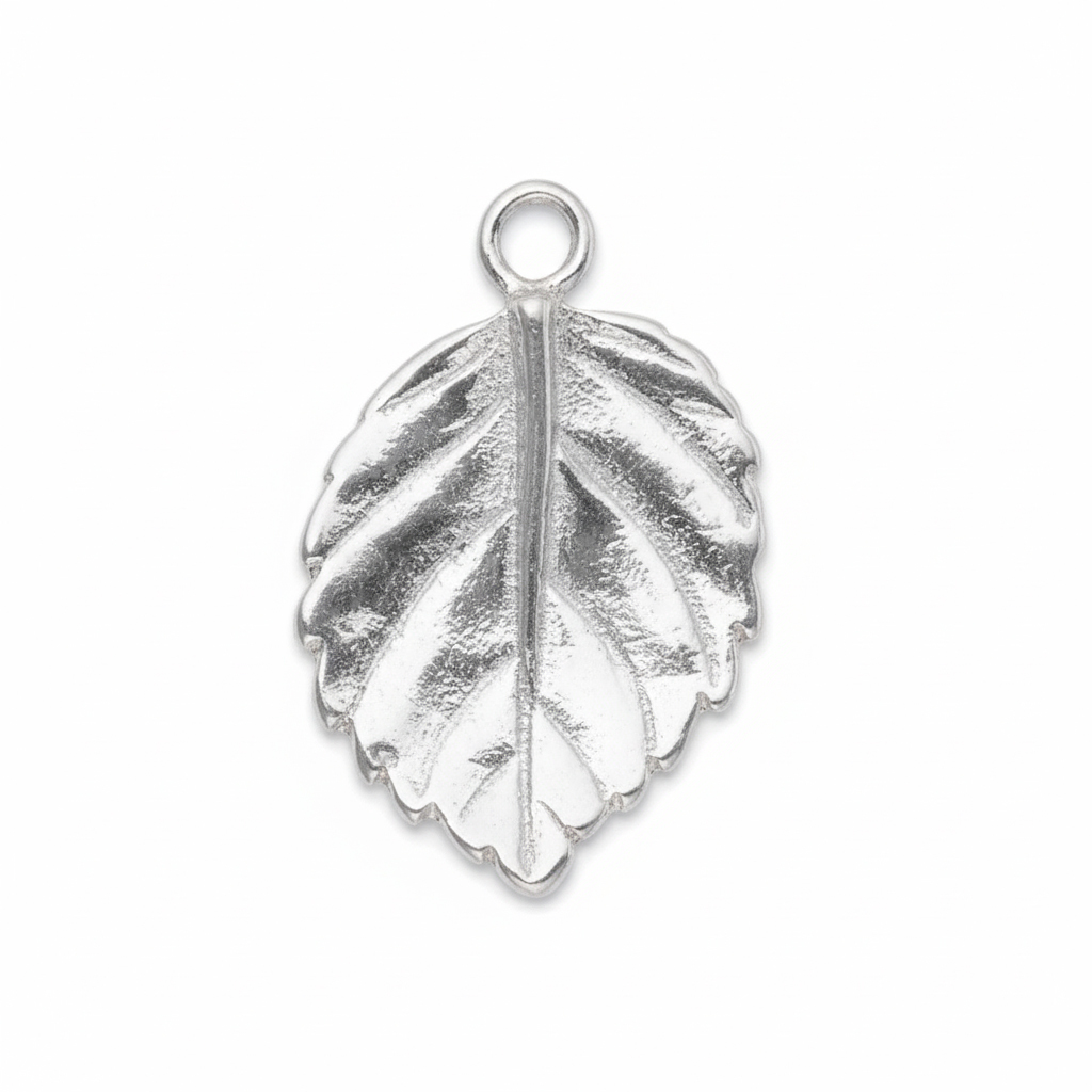 Sterling Silver Leaf Charm