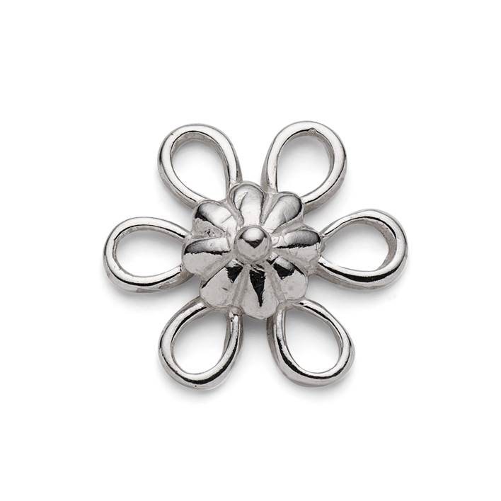 Sterling Silver Six Loop Flower Connector Link