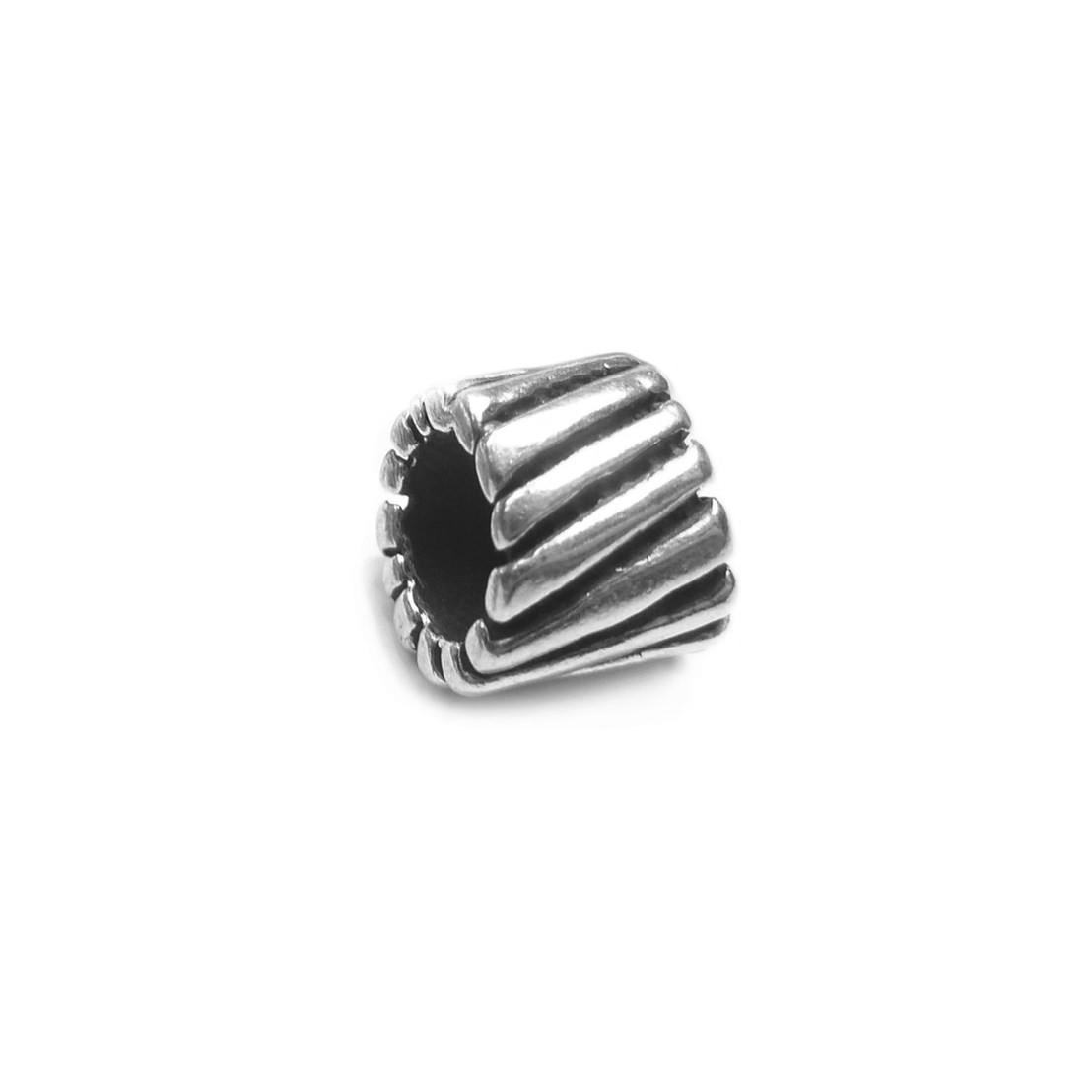 Sterling Silver Stripey Charm Beads