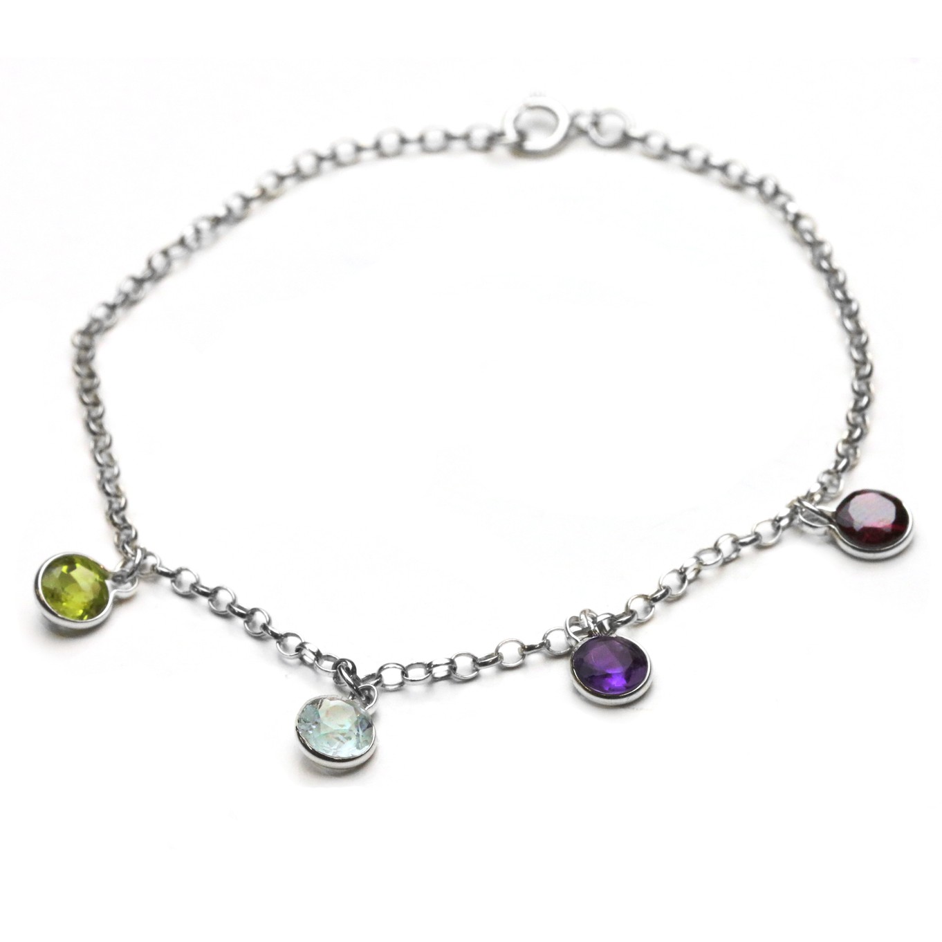 Family Birthstone Charm Bracelet 