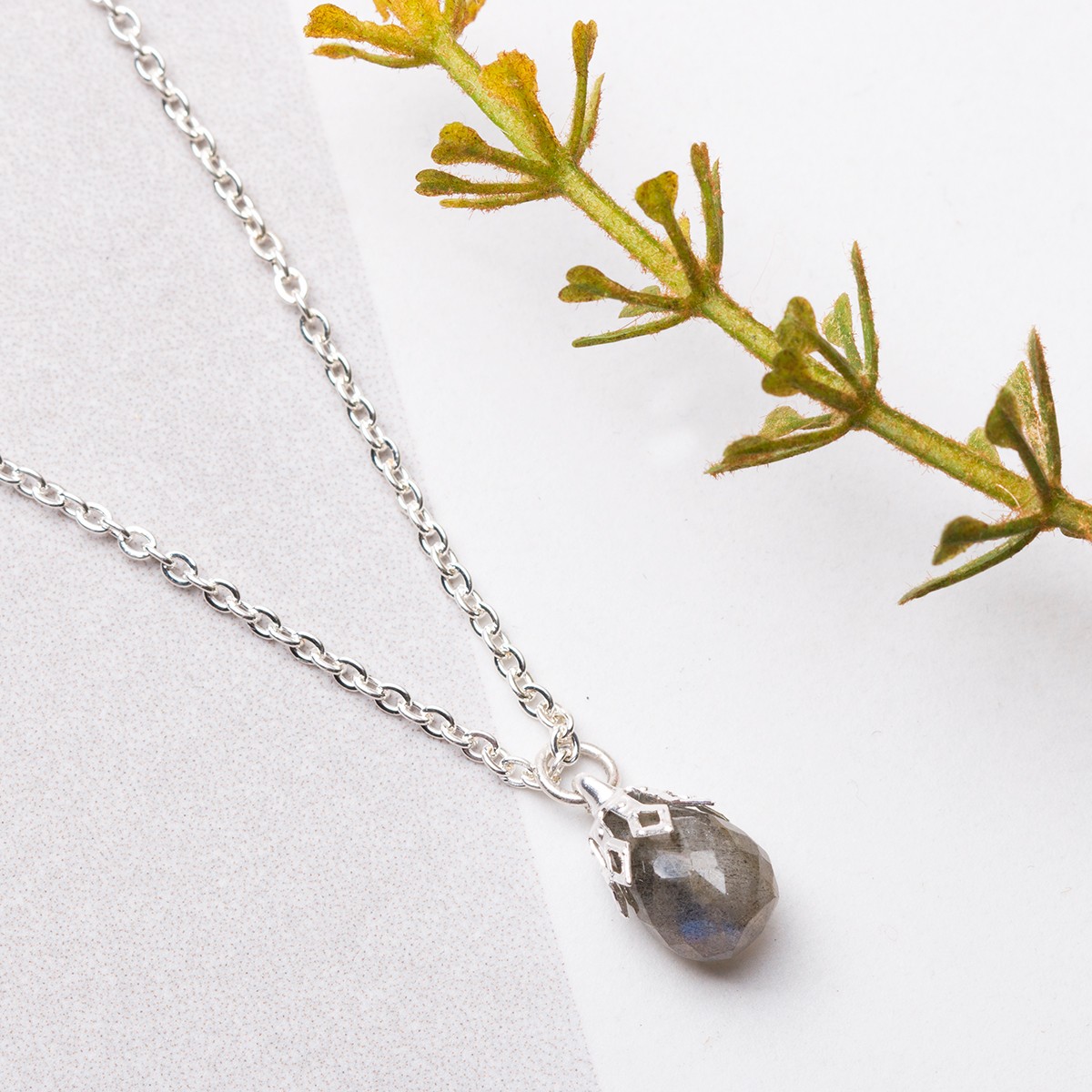 Labradorite Briolette Necklace