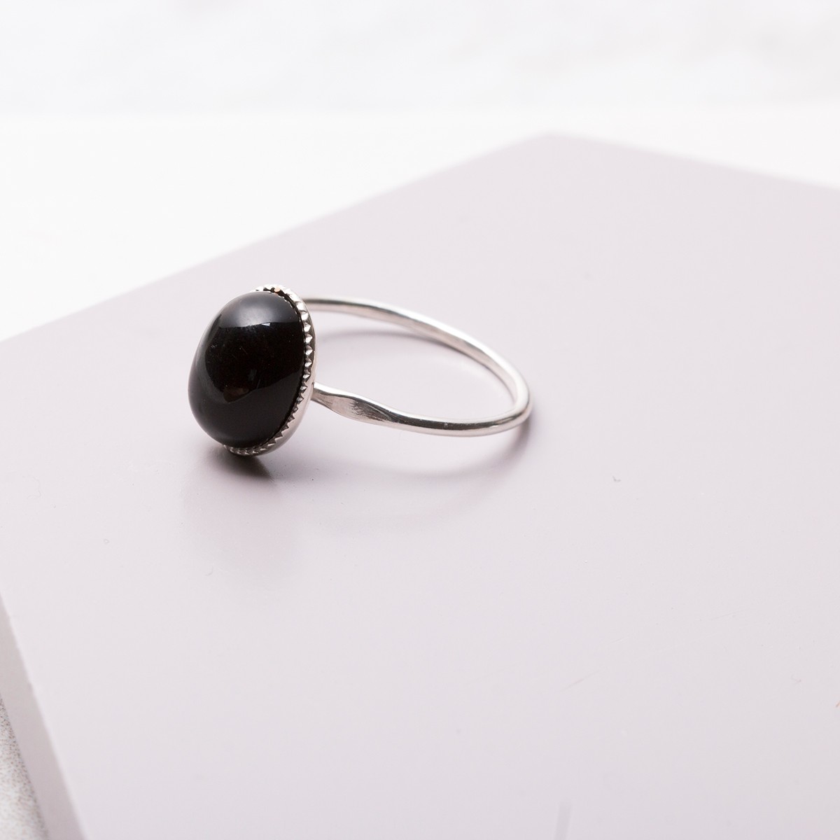 Onyx Milled Edge Ring