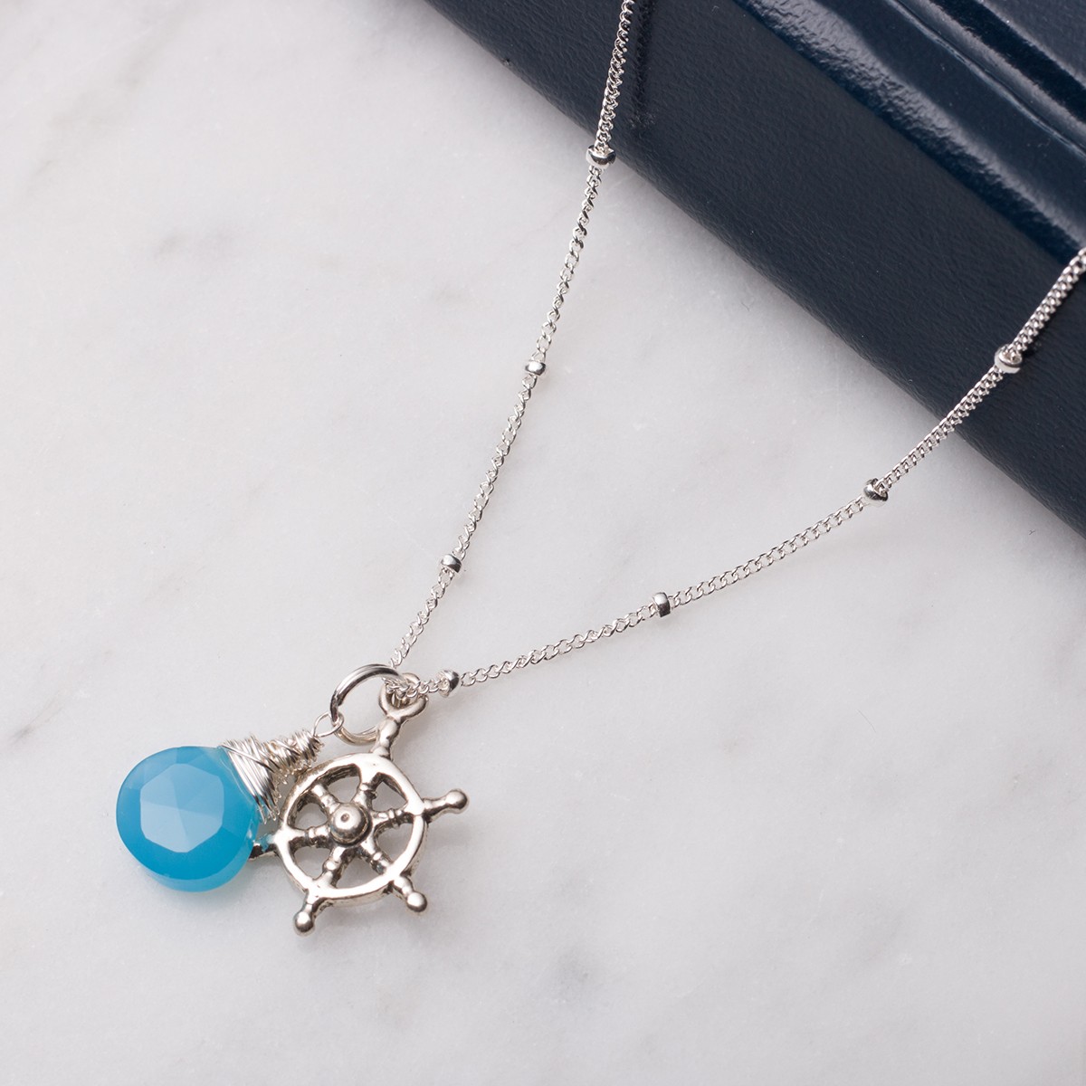 Nautical Ships Wheel Necklace